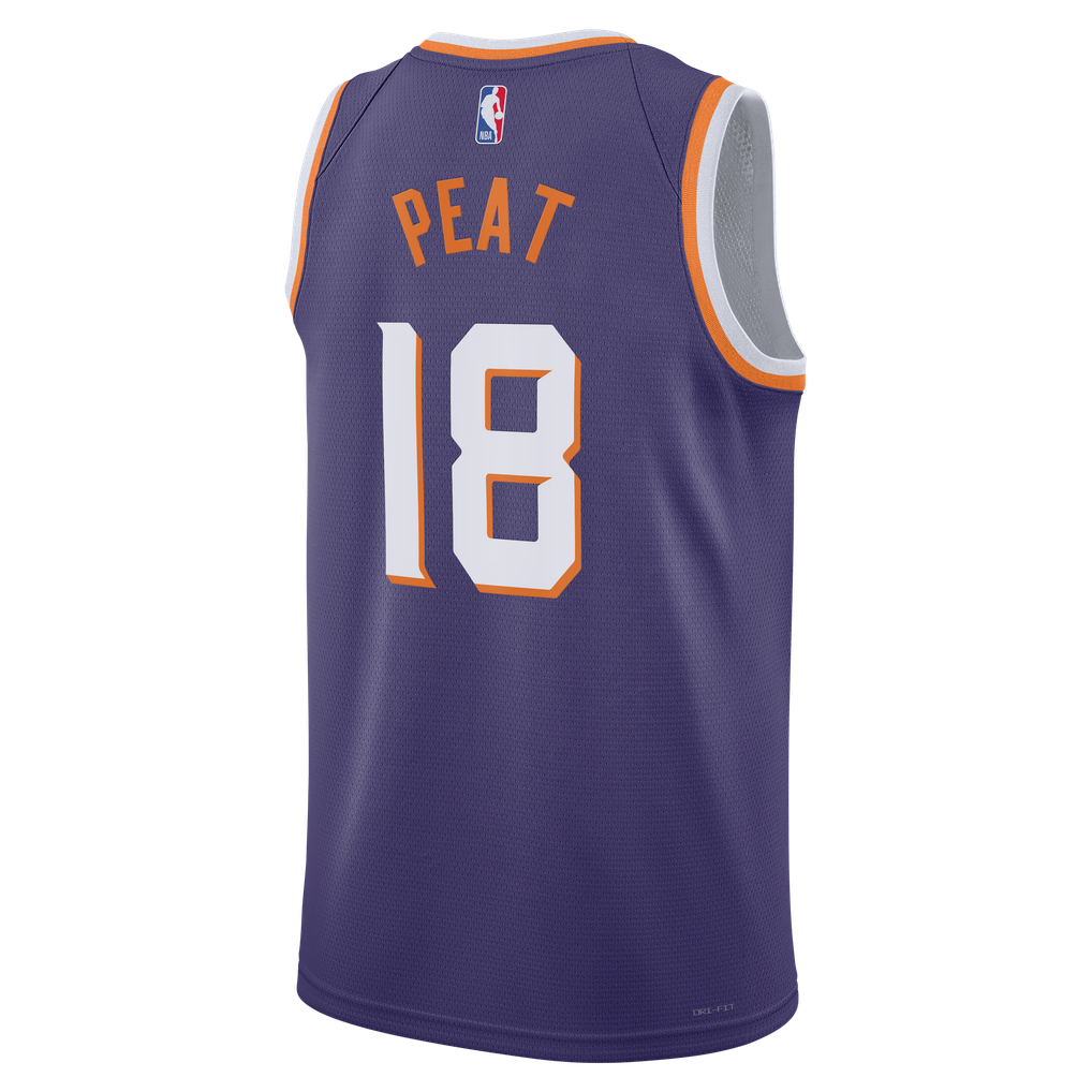 Unisex Nike Koa Peat Purple Phoenix Suns Sponsor Patch Swingman Jersey ...