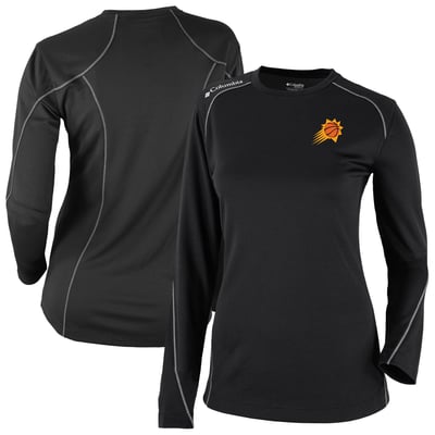  Phoenix Suns Columbia Women's Omni-Wick Shotgun Long Sleeve Top - Black