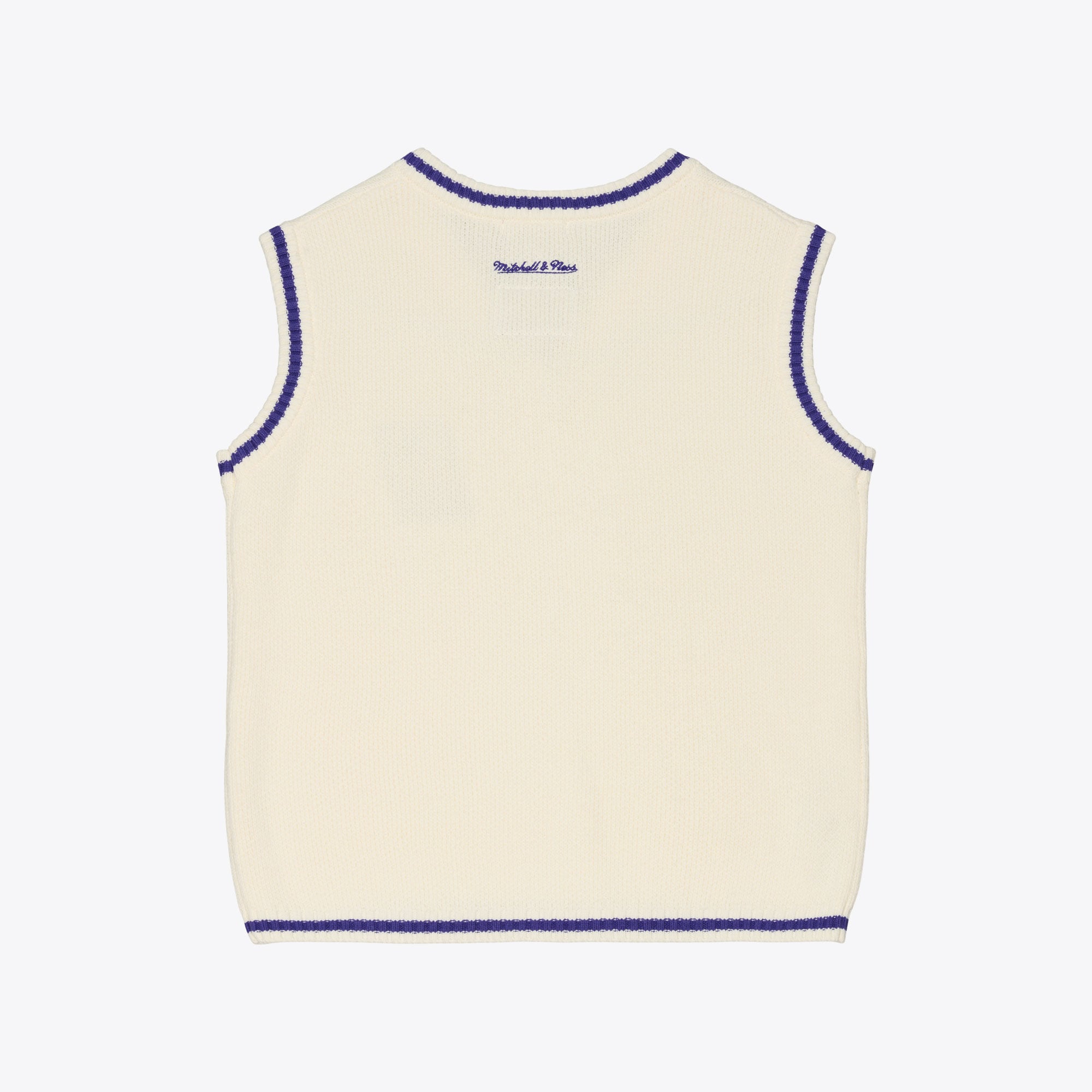 Women's Mitchell & Ness Cream Phoenix Suns Retro Roots V-Neck Sweater Vest