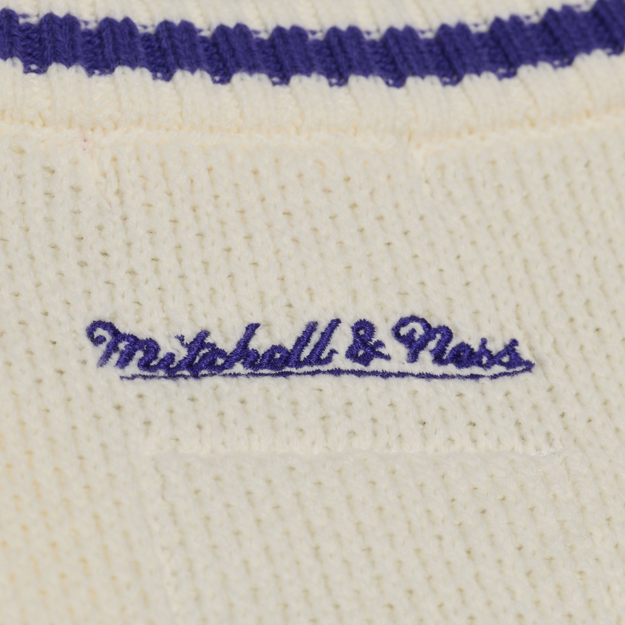 Women's Mitchell & Ness Cream Phoenix Suns Retro Roots V-Neck Sweater Vest