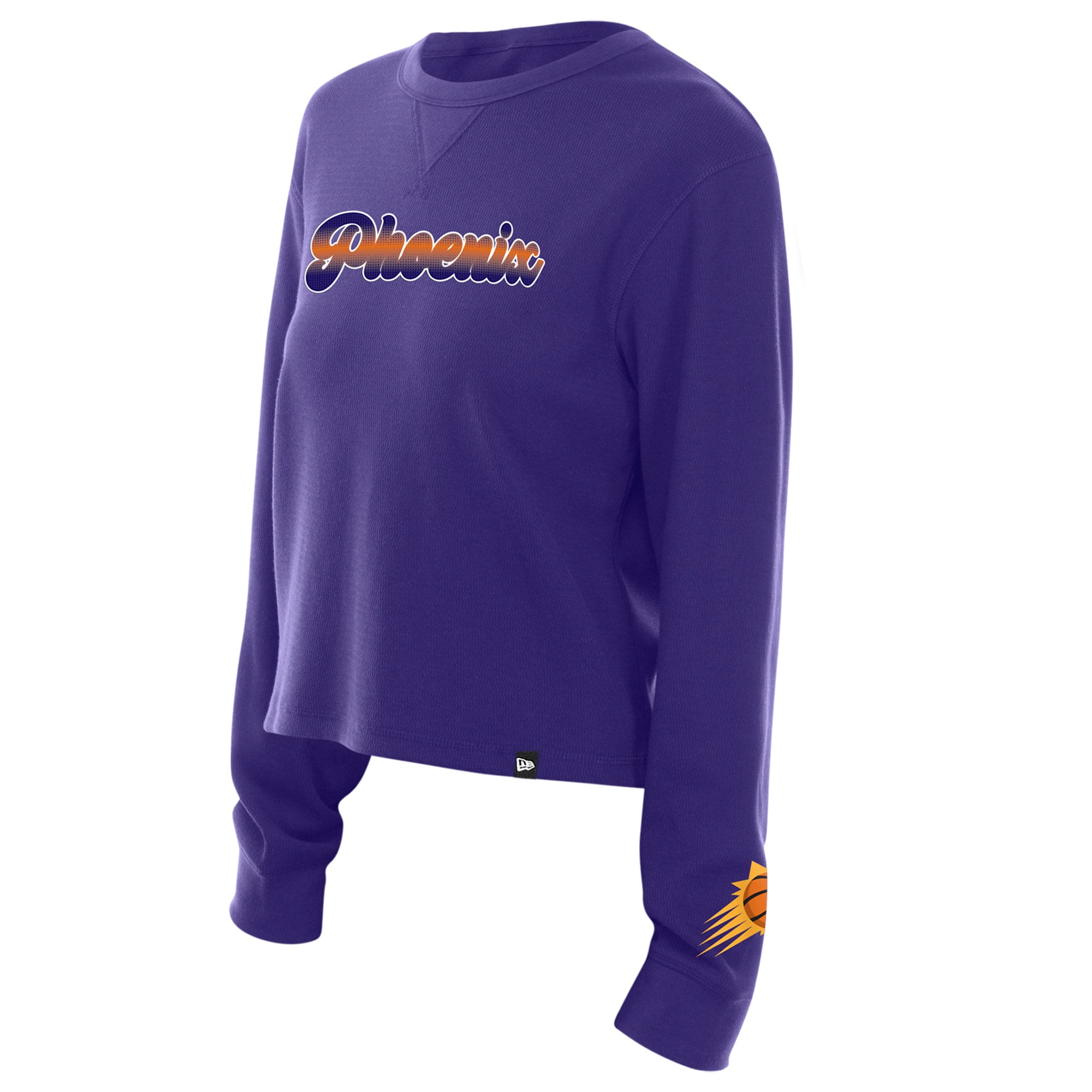 T-shirt thermique à manches longues New Era violet Phoenix Suns pour femme