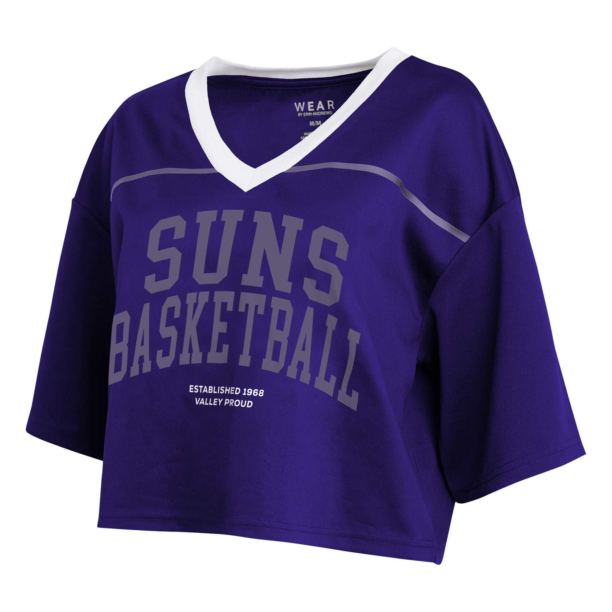 T-shirt court violet Phoenix Suns de la marque WEAR by Erin Andrews pour femmes