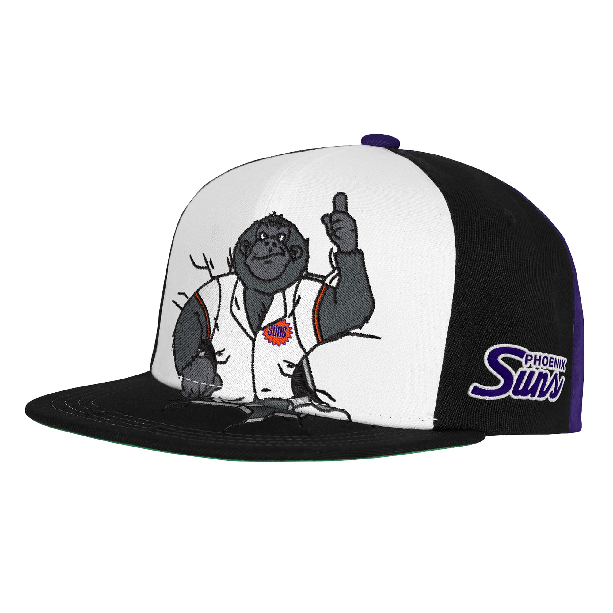 Youth Mitchell & Ness Black Phoenix Suns Mascot Snapback Hat