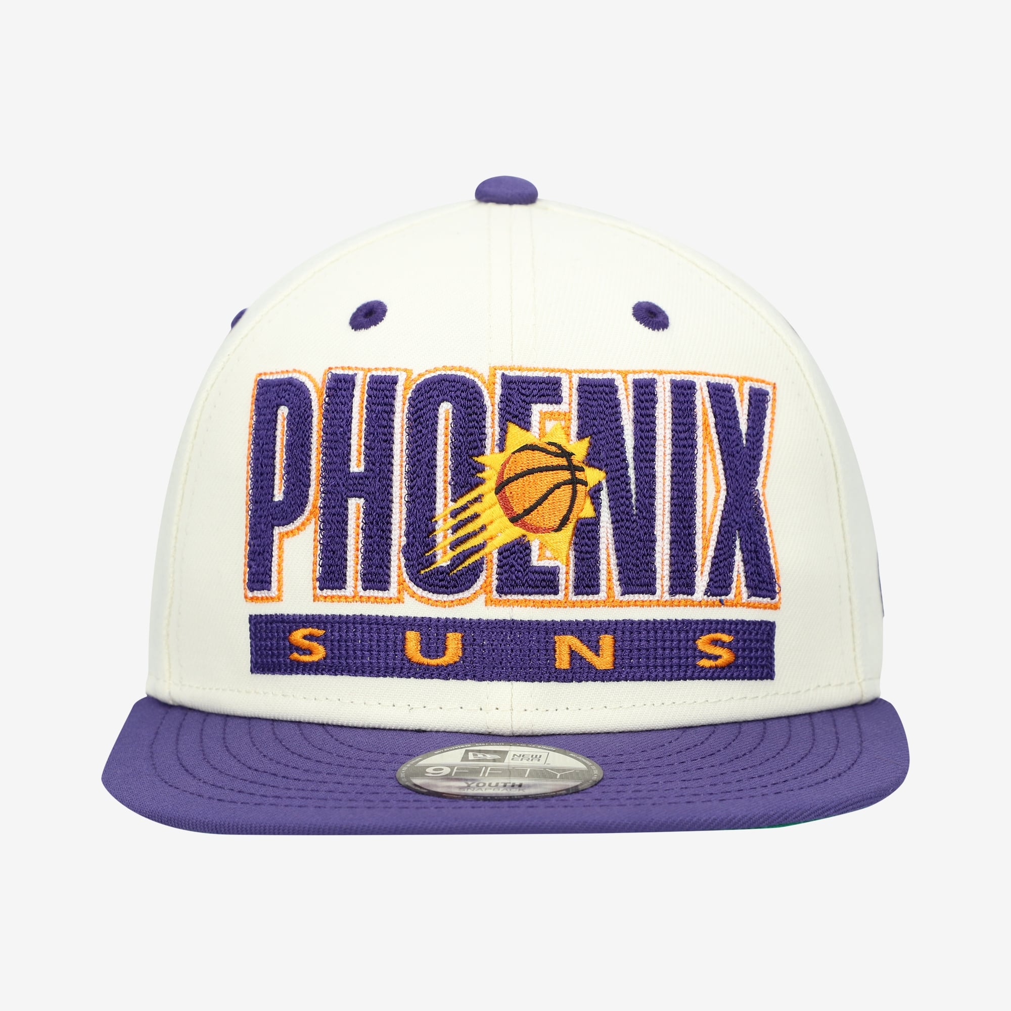 Casquette snapback New Era Classic 9FIFTY crème/violette Phoenix Suns pour jeunes