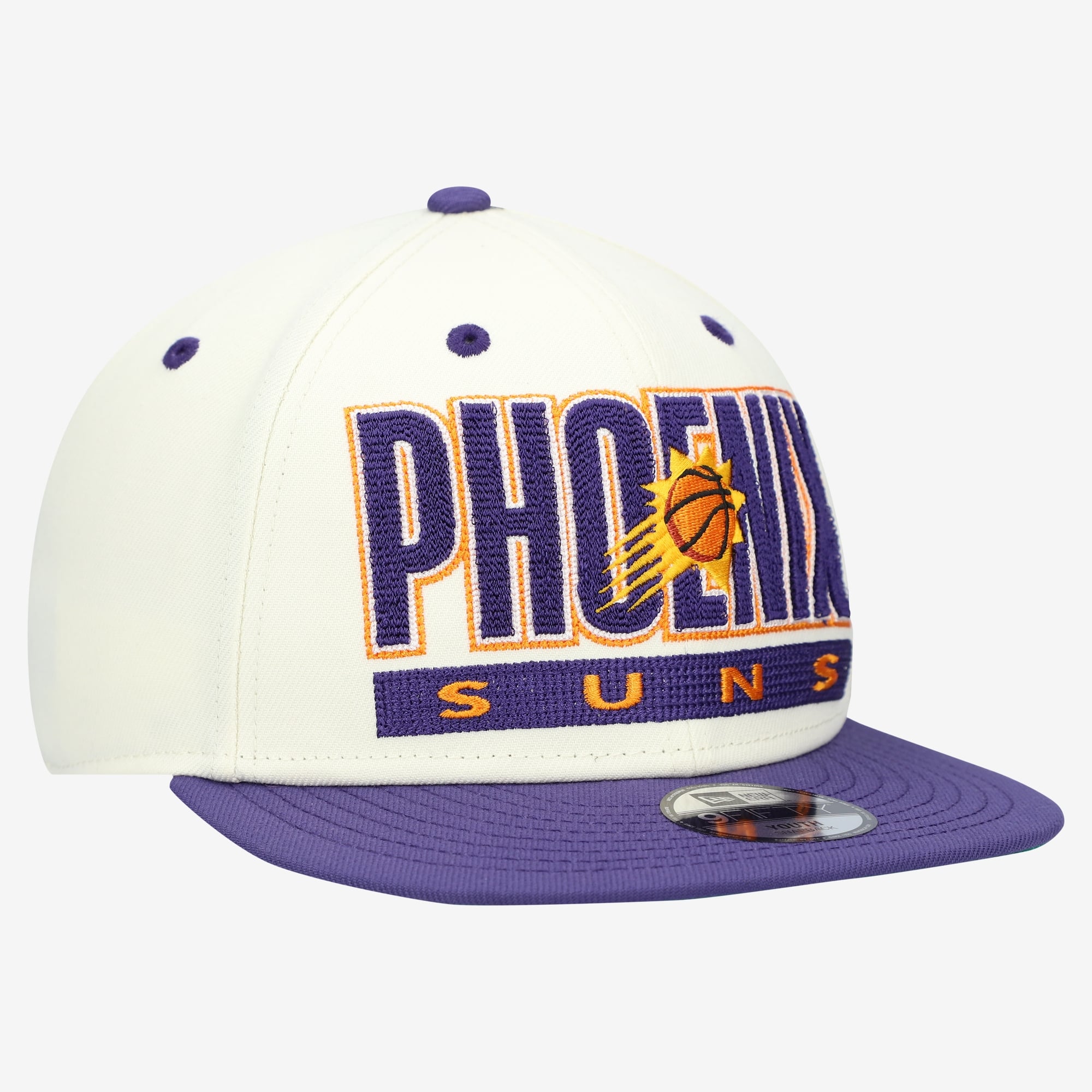 Casquette snapback New Era Classic 9FIFTY crème/violette Phoenix Suns pour jeunes