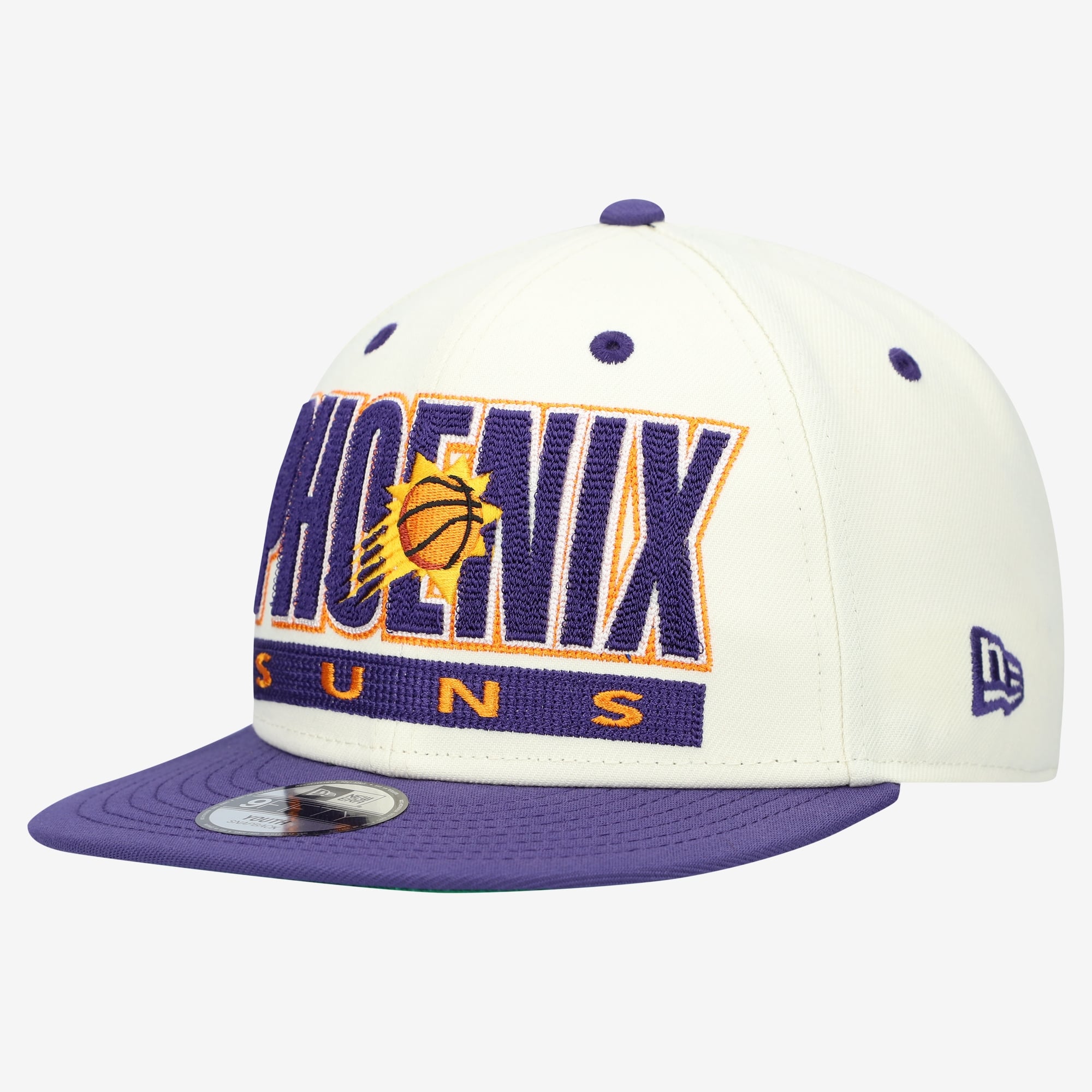 Casquette snapback New Era Classic 9FIFTY crème/violette Phoenix Suns pour jeunes