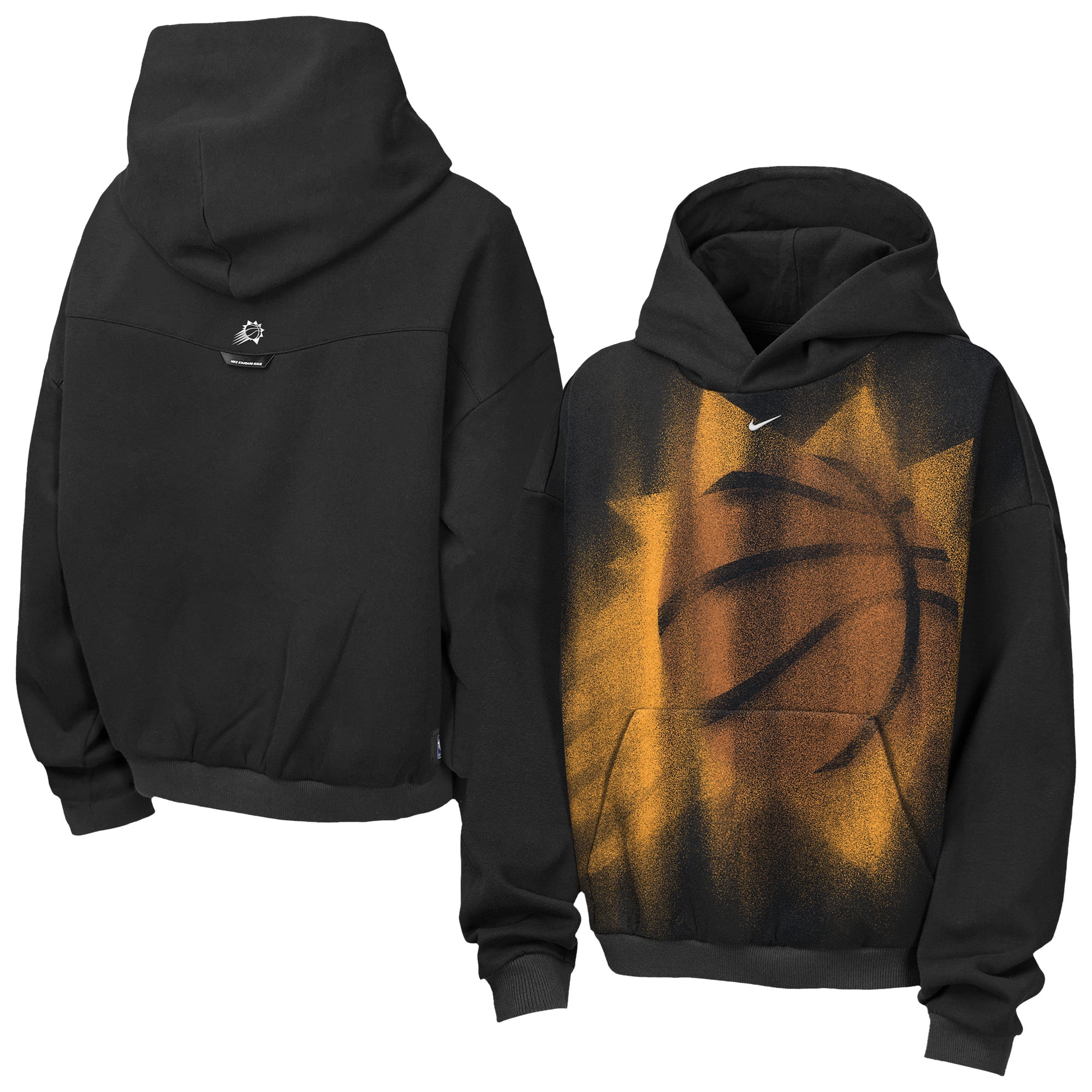 Sweat à capuche en polaire Nike Phoenix Suns 2026 Standard Issue Practice Icon noir pour enfant