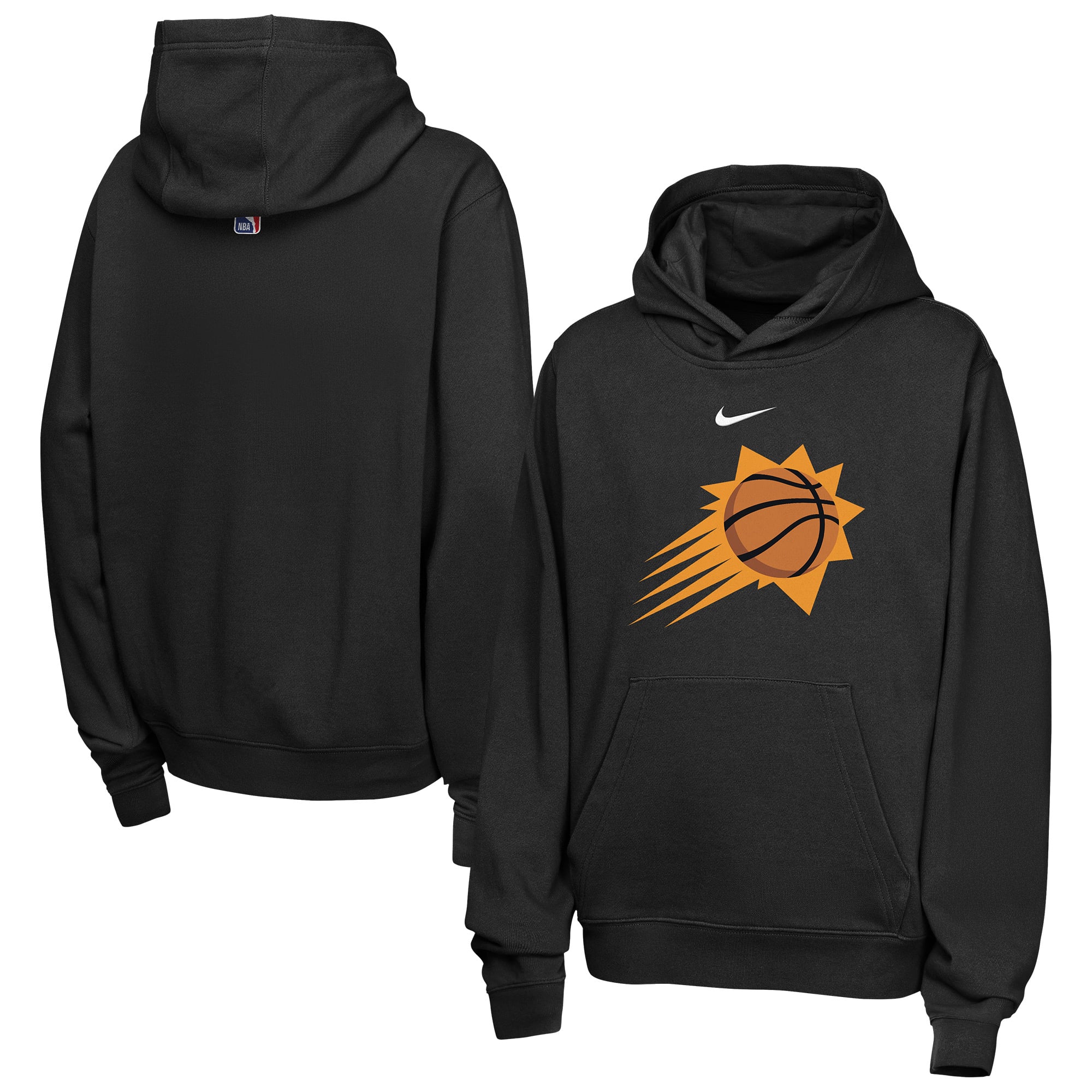 Sweat à capuche Nike Black Phoenix Suns Essential Logo Club pour enfant