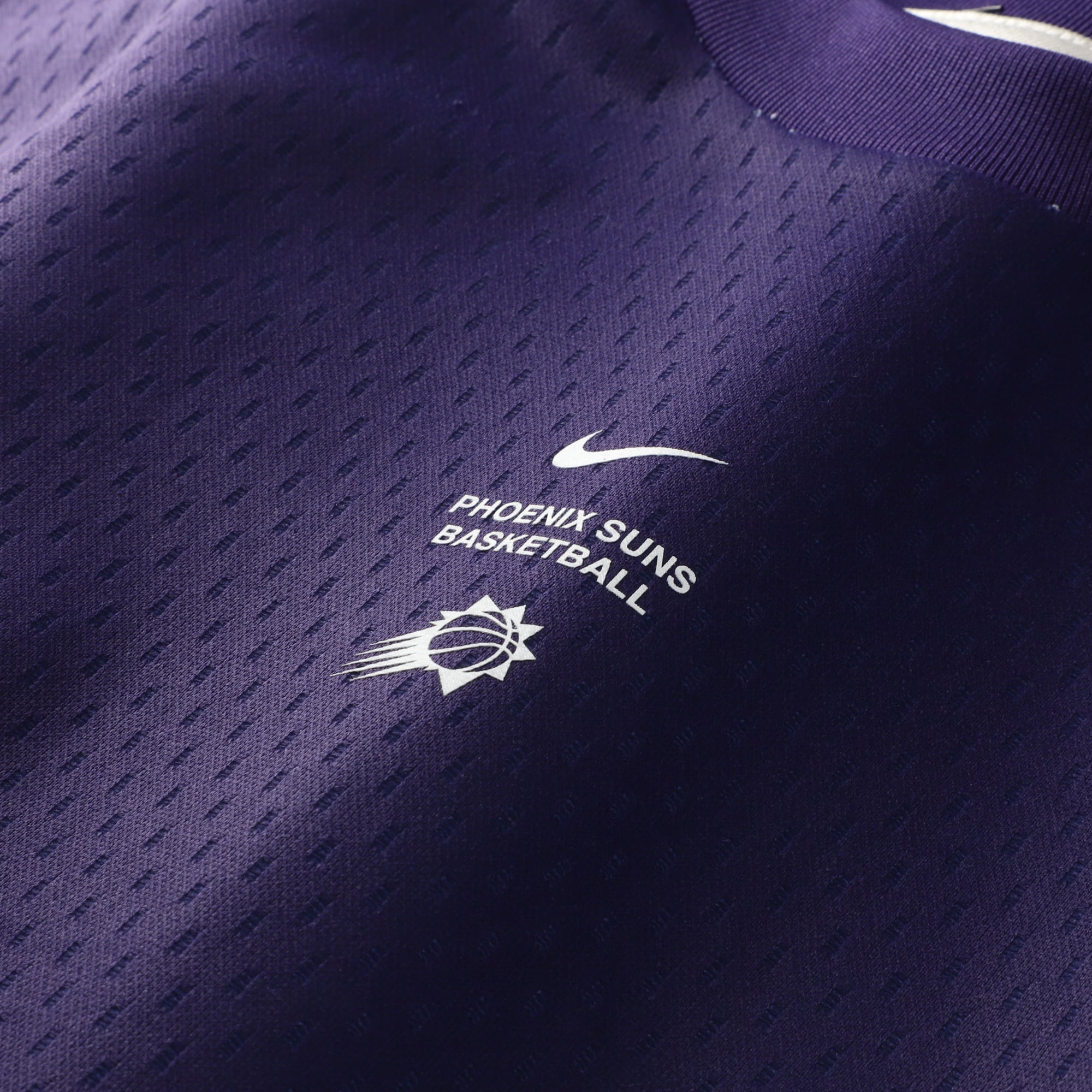 T-shirt à manches longues Nike Phoenix Suns violet pour enfant, édition standard 2026, performance d'avant-match