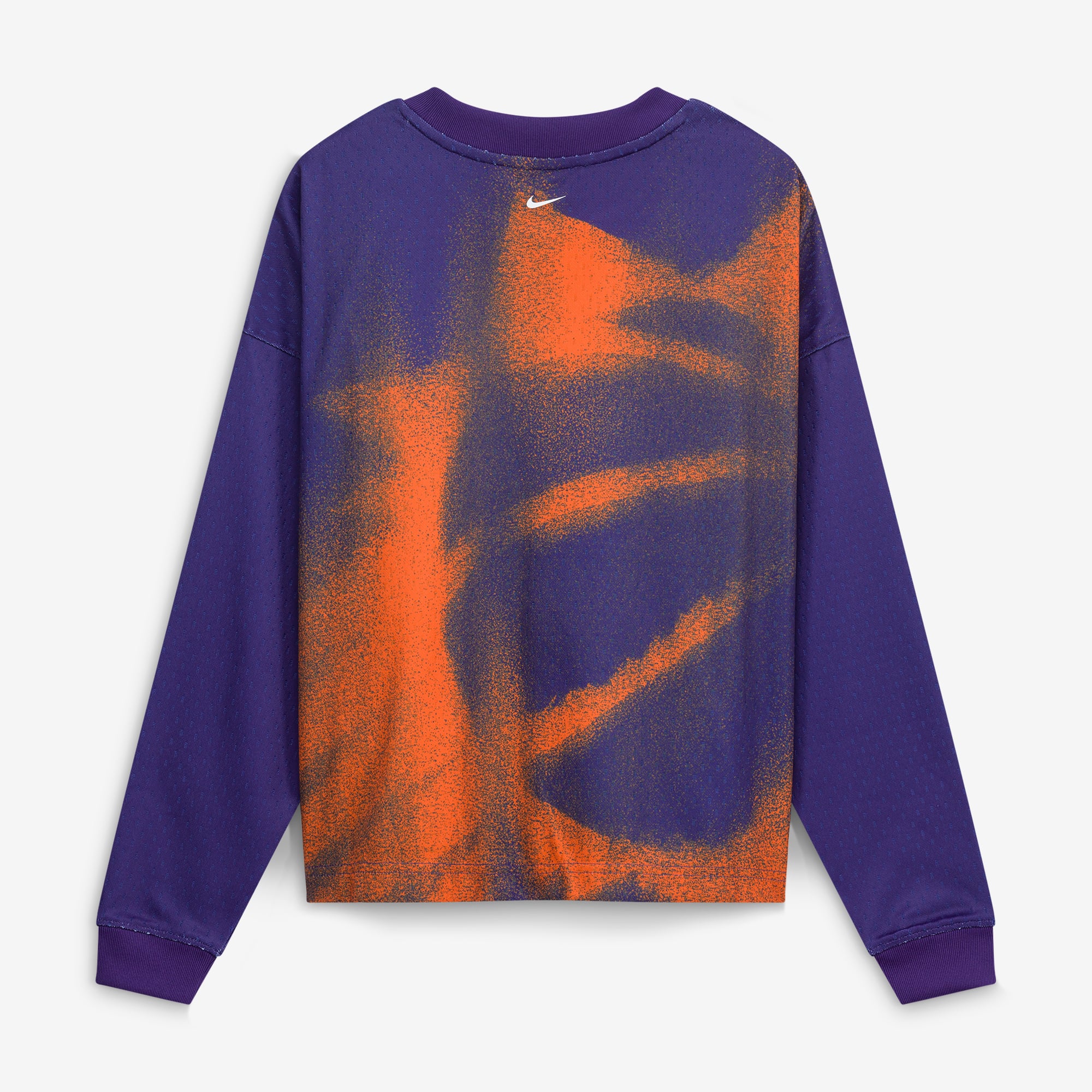 T-shirt à manches longues Nike Phoenix Suns violet pour enfant, édition standard 2026, performance d'avant-match