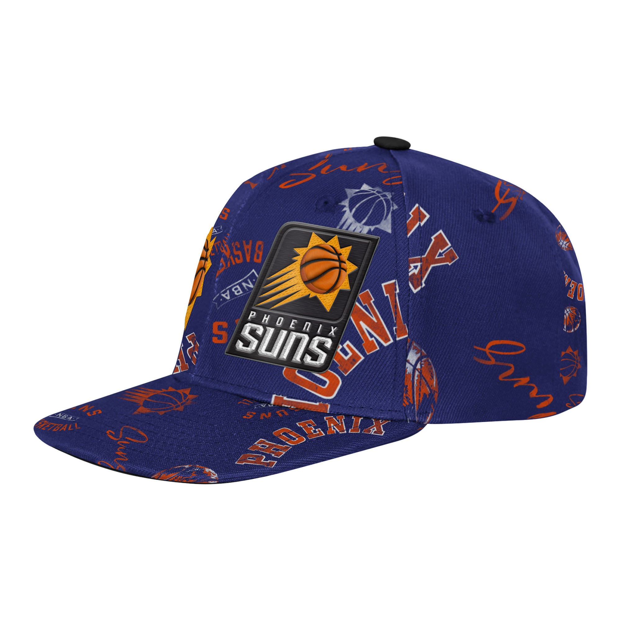 Youth Outerstuff Purple Phoenix Suns Street Hooper Allover Print Snapback Hat