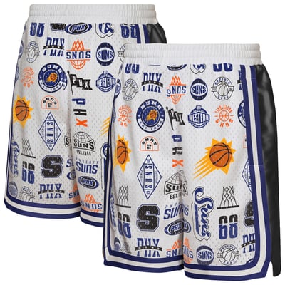 Phoenix Suns Outerstuff Youth Ball Hog Dazzle Basketball Short - White
