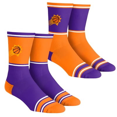  Phoenix Suns Rock Em Youth 2-Pack Color Block Crew Socks Set