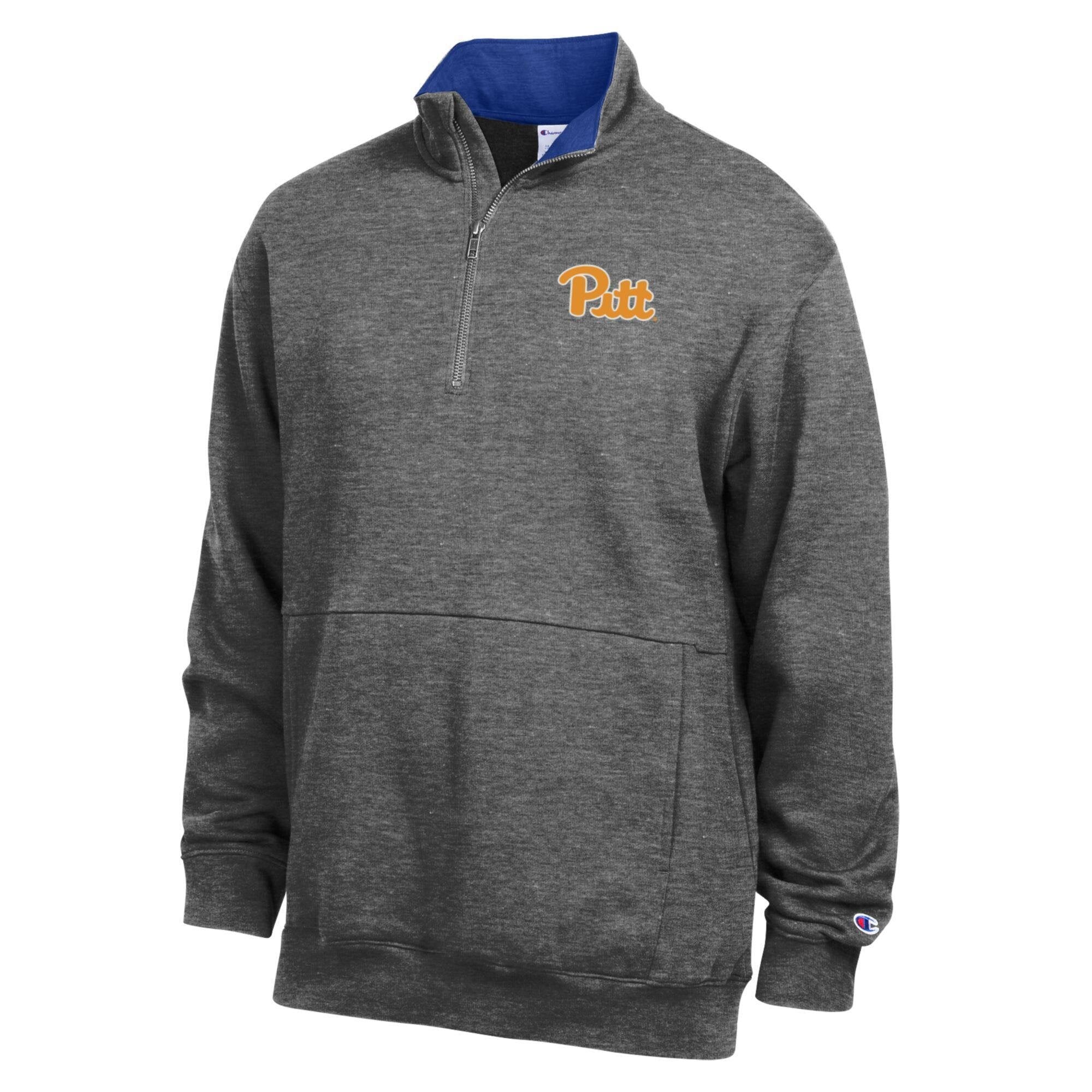Pull-over en polaire à col zippé pour homme Champion Royal Pitt Panthers
