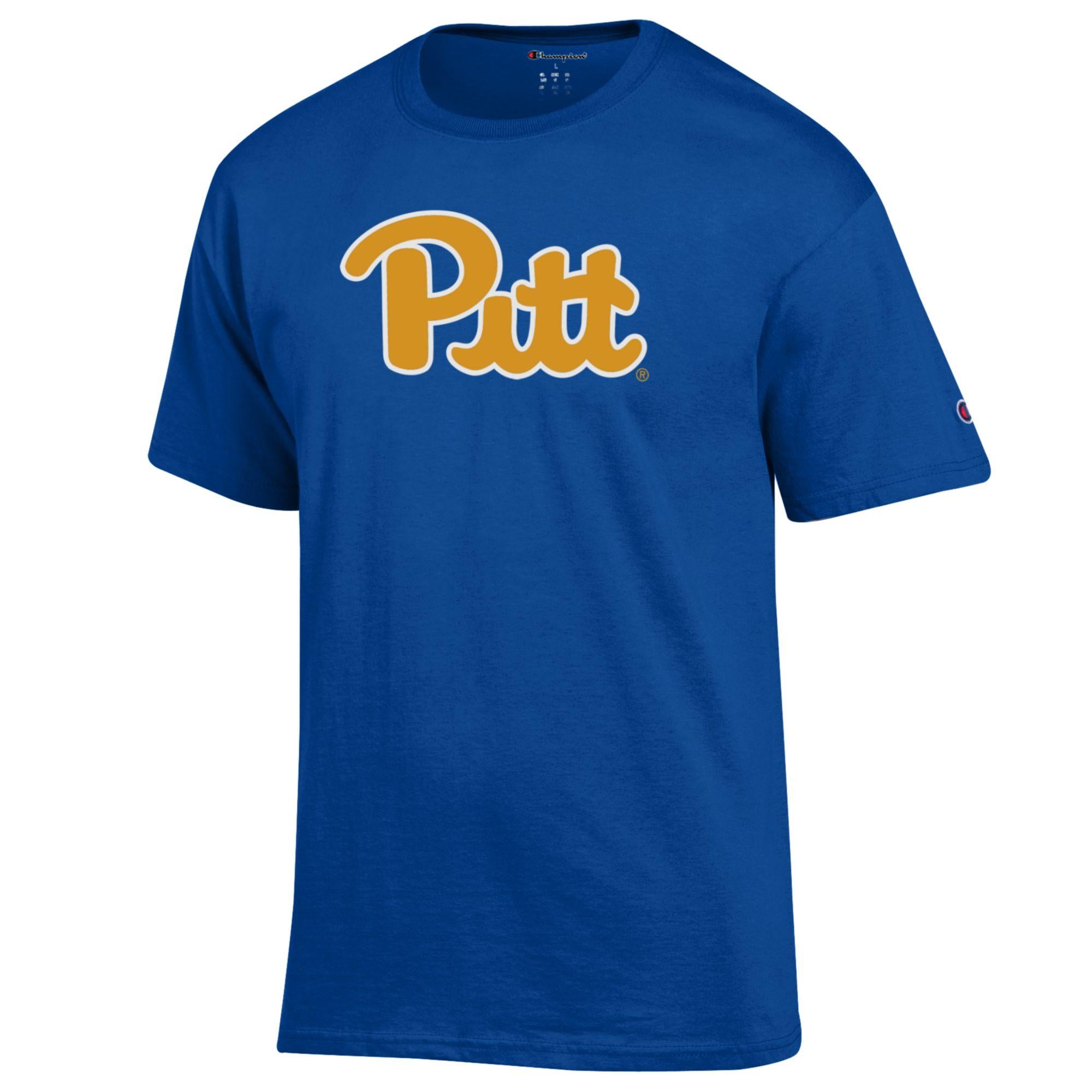 Men's Champion Royal Pitt Panthers Primary Jersey T-Shirt