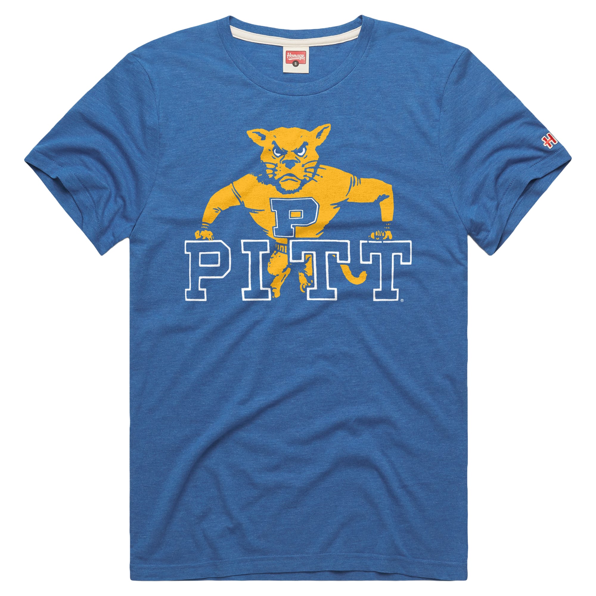 T-shirt unisexe hommage aux Royal Pitt Panthers de 1980, en mélange trois matières