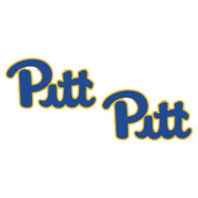 Pitt Panthers CANVAS Style Women's Logo Stud Earrings
