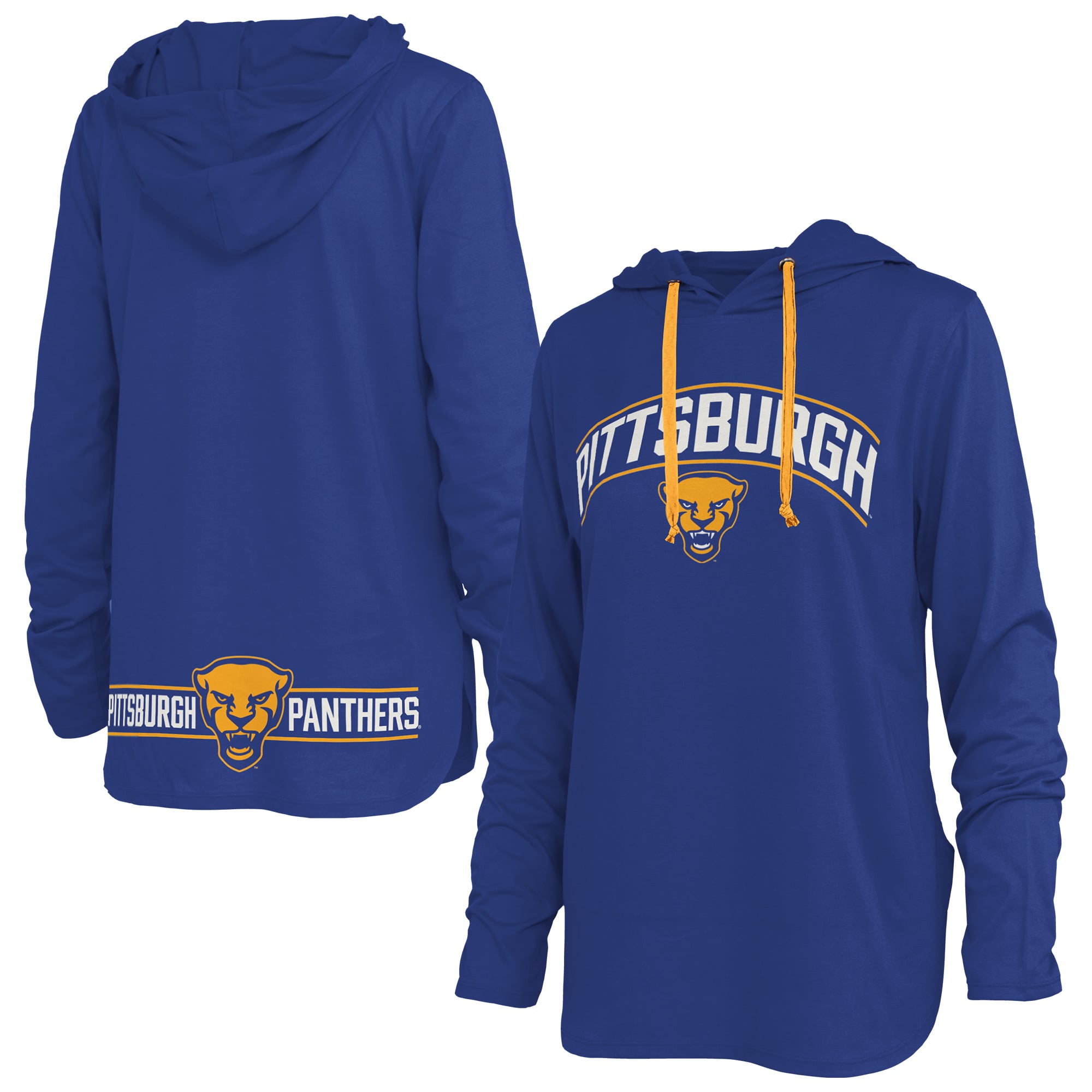 T-shirt à capuche manches longues Allie Royal Pitt Panthers de Pressbox pour femmes