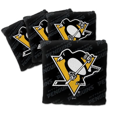 Pittsburgh Penguins Fanpoint Four-Piece Cornhole Bag Set