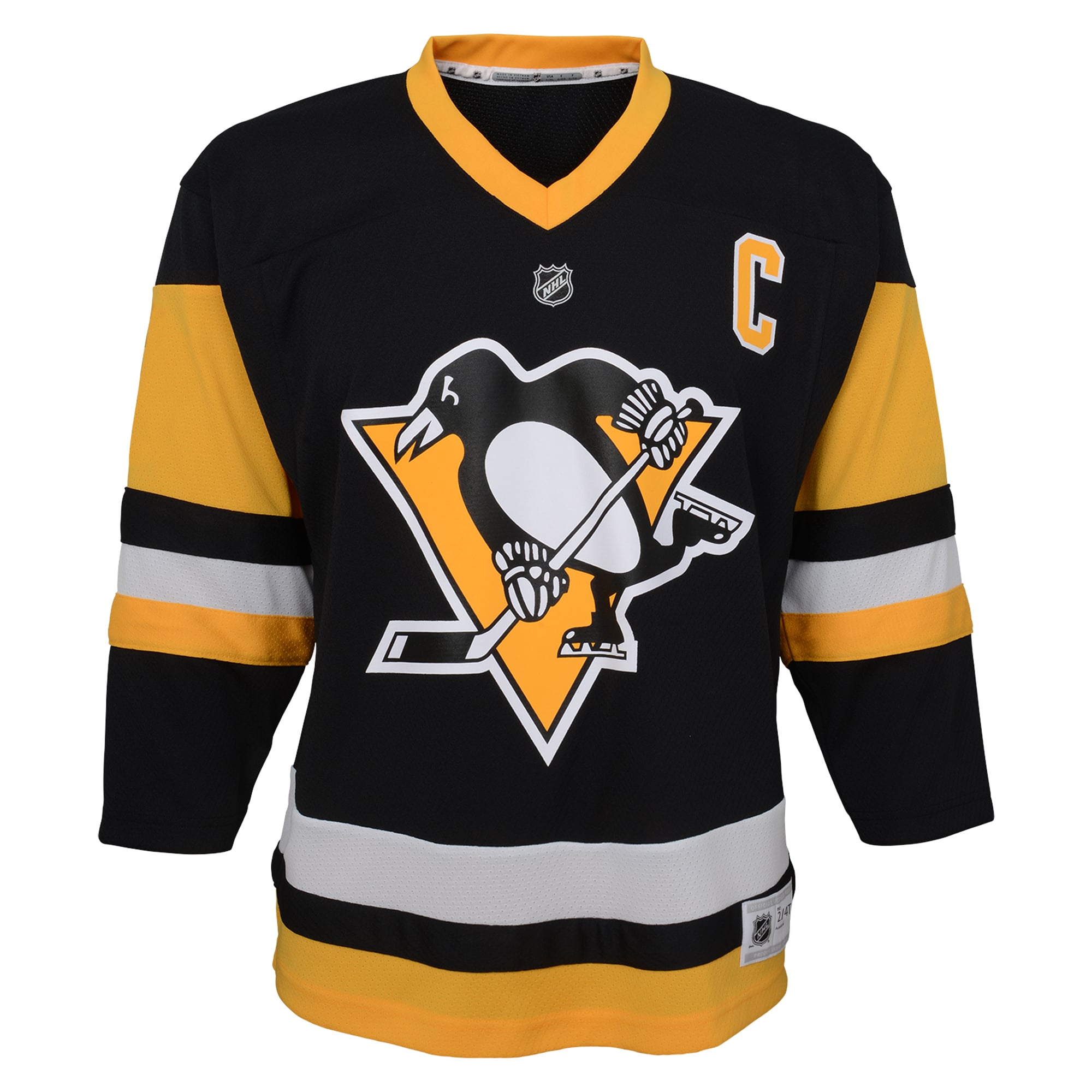 Infant Sidney Crosby Black Pittsburgh Penguins Replica Player Jersey