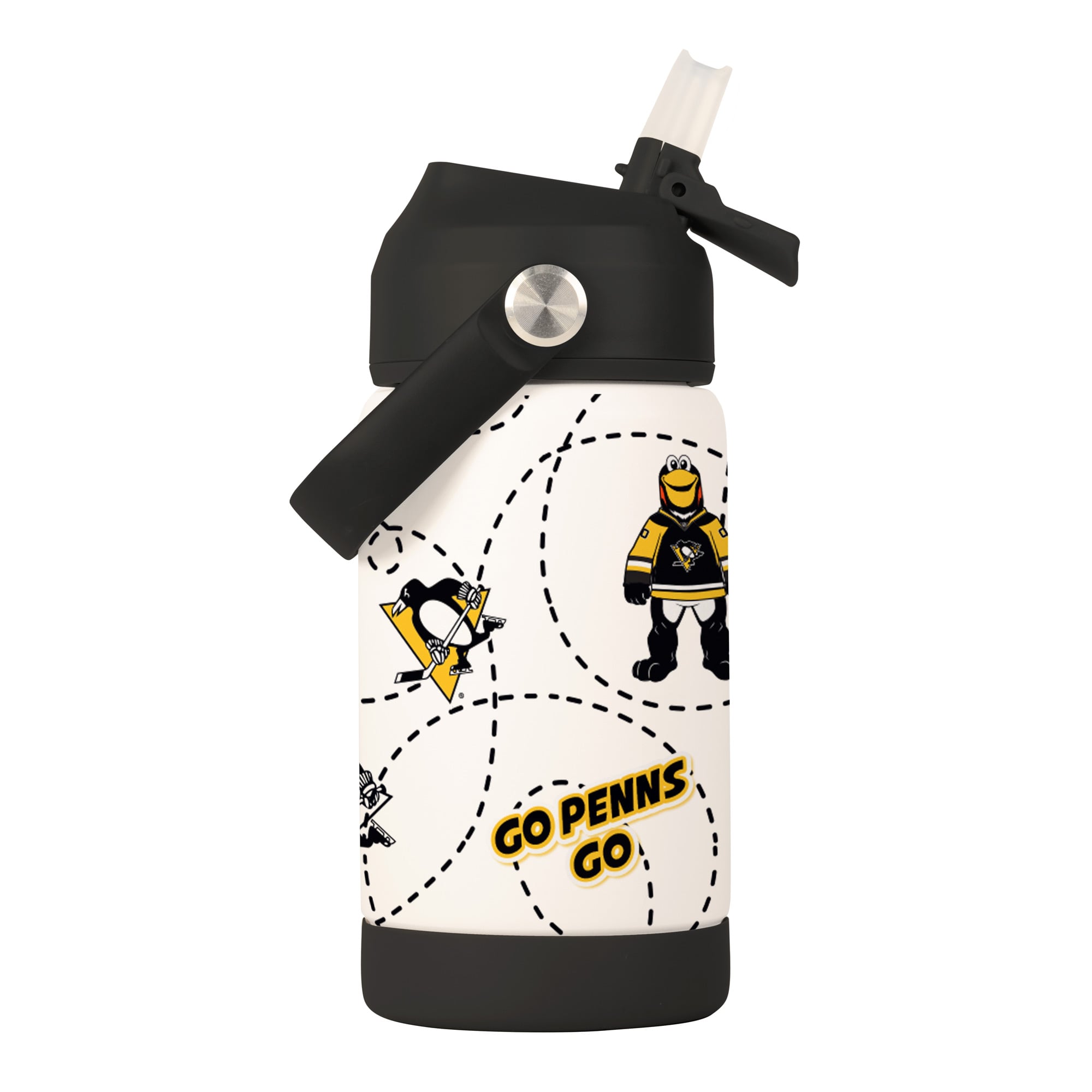 Logo Brands Pittsburgh Penguins 12oz. Mascot Bottle