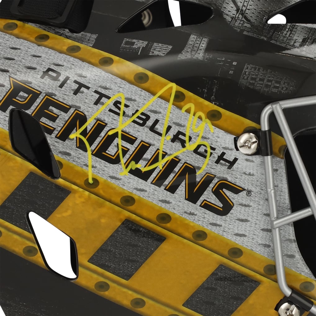 Masque De Gardien De But Réplique Pittsburgh Penguins - Grandeur Nature - Par Franklin Sports