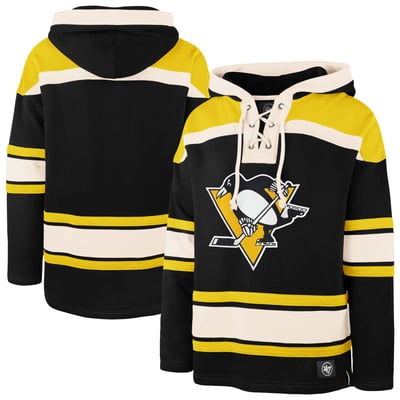  Pittsburgh Penguins '47 Superior Lacer Hoodie - Black