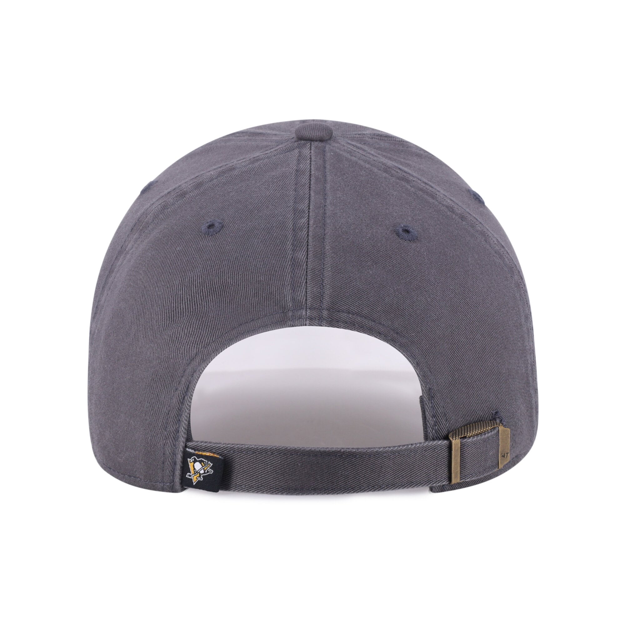 Casquette ajustable pour homme, logo Pittsburgh Penguins '47, couleur anthracite, modèle Clean Up