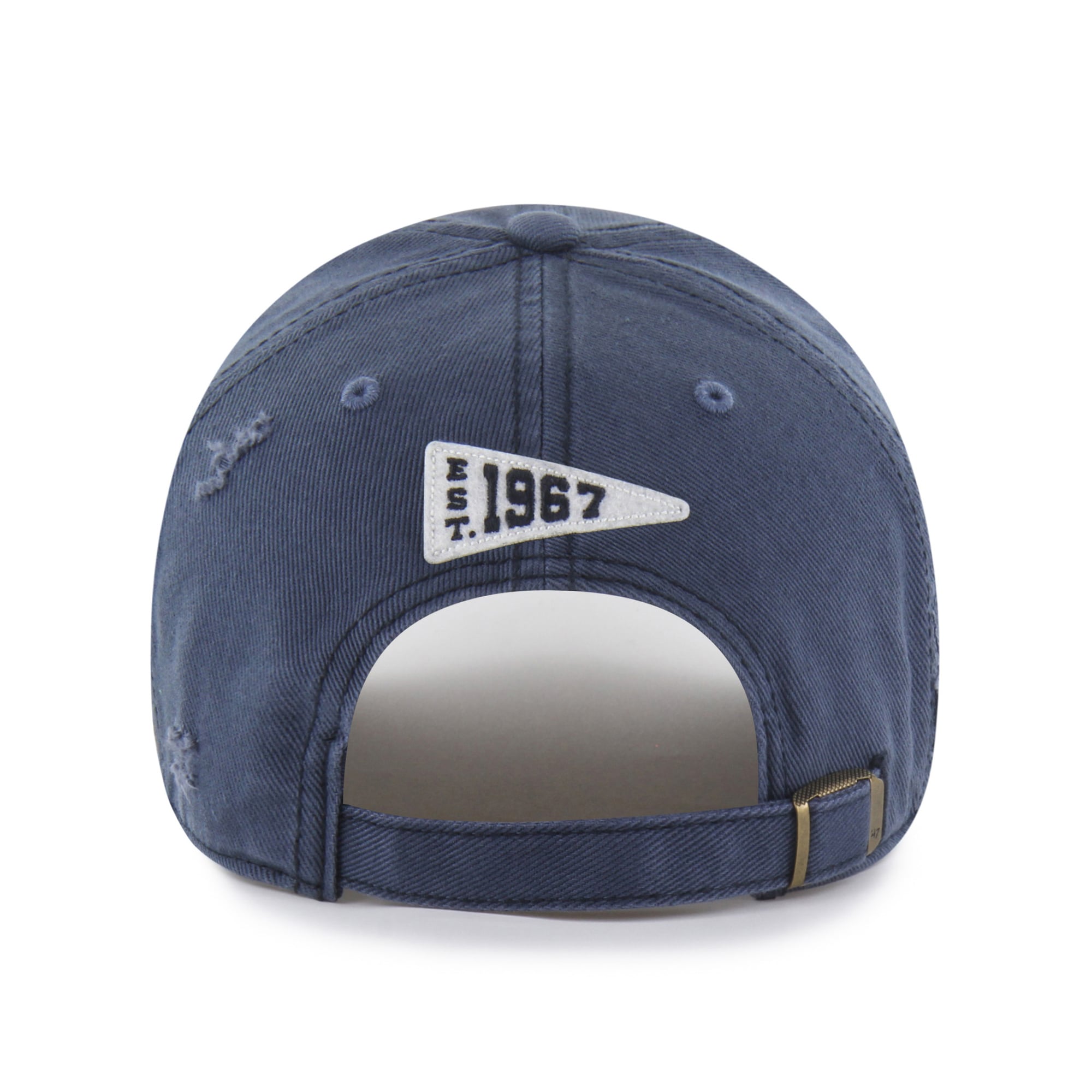 Casquette ajustable Pittsburgh Penguins Seymoore bleu marine « 47 » avec application vieillie
