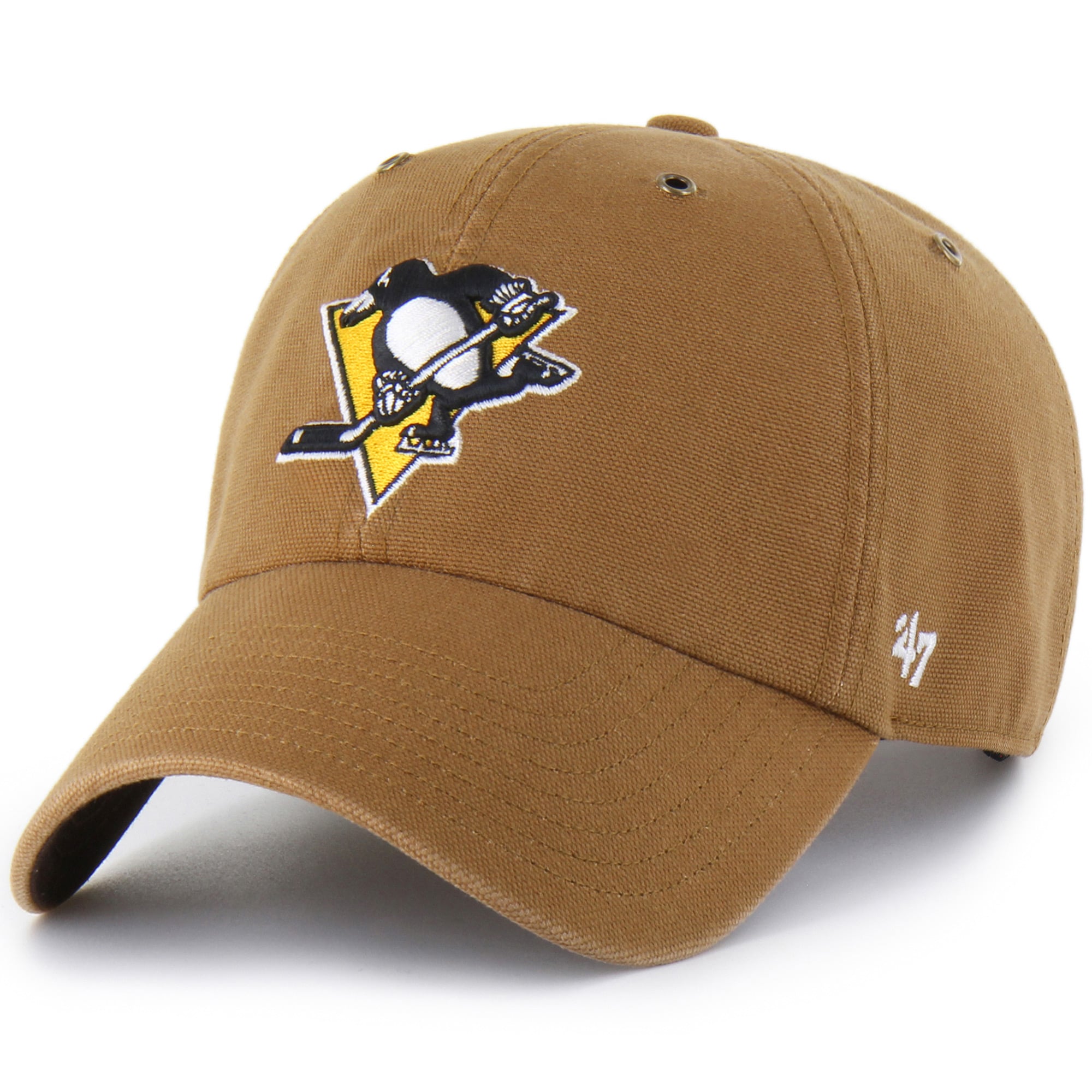 Casquette ajustable Carhartt x '47 Brown Pittsburgh Penguins Clean Up pour homme