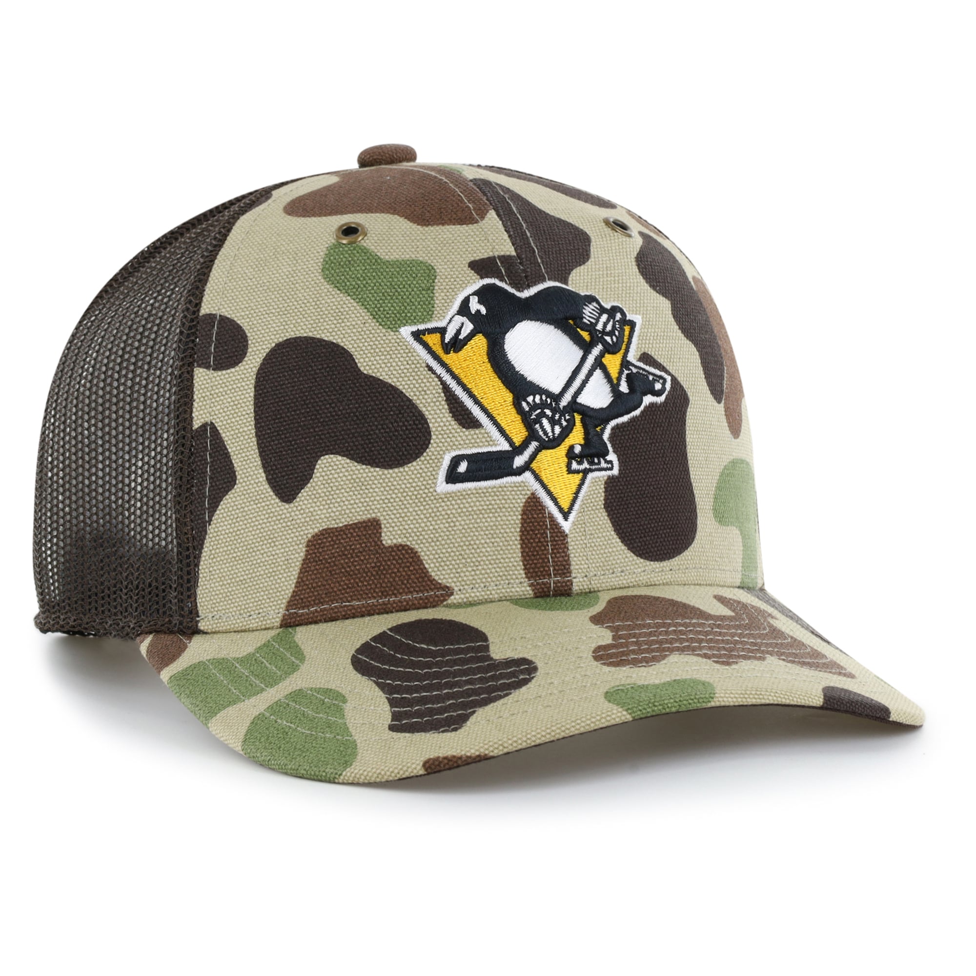 Casquette trucker ajustable Carhartt x '47 Duck Camo Pittsburgh Penguins pour homme