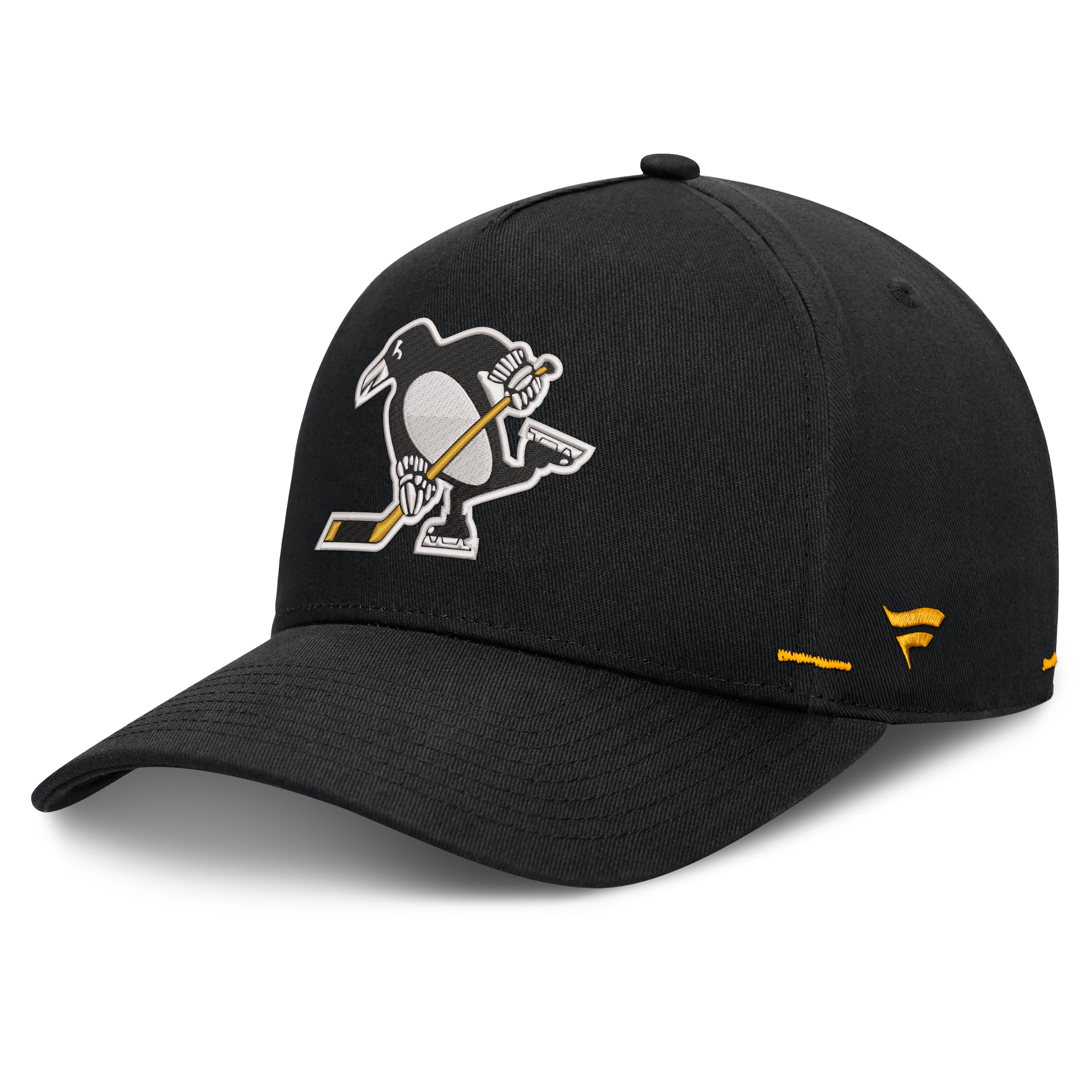 Men's Fanatics Black Pittsburgh Penguins Alternate Authentic Pro Rink A-Frame Adjustable Hat