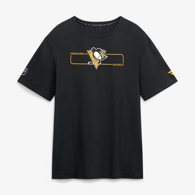 Men's Pittsburgh Penguins Fanatics Black Authentic Pro Primary Logo T-Shirt