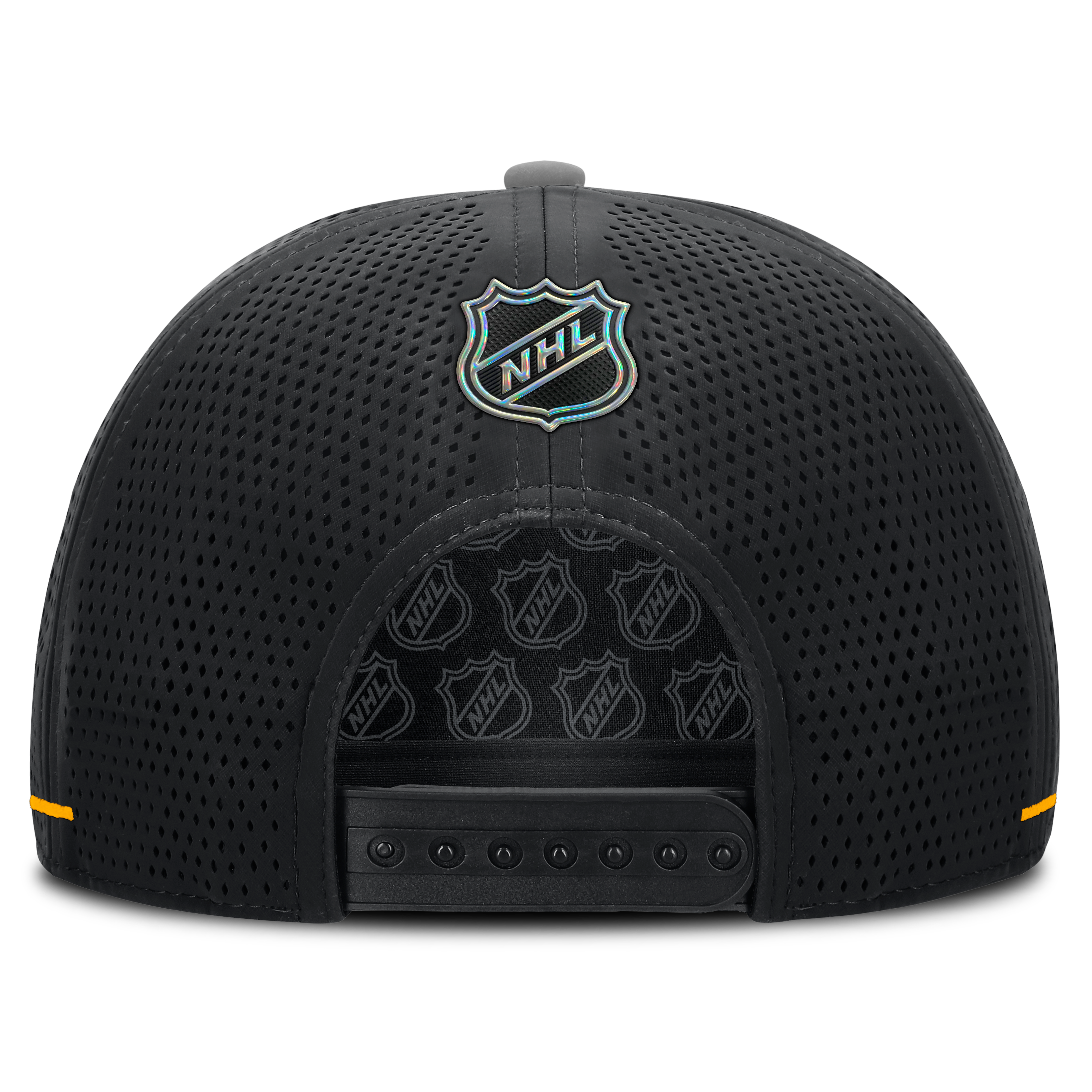 Men's Fanatics Black Pittsburgh Penguins Authentic Pro Rink Vented A-Frame Adjustable Hat