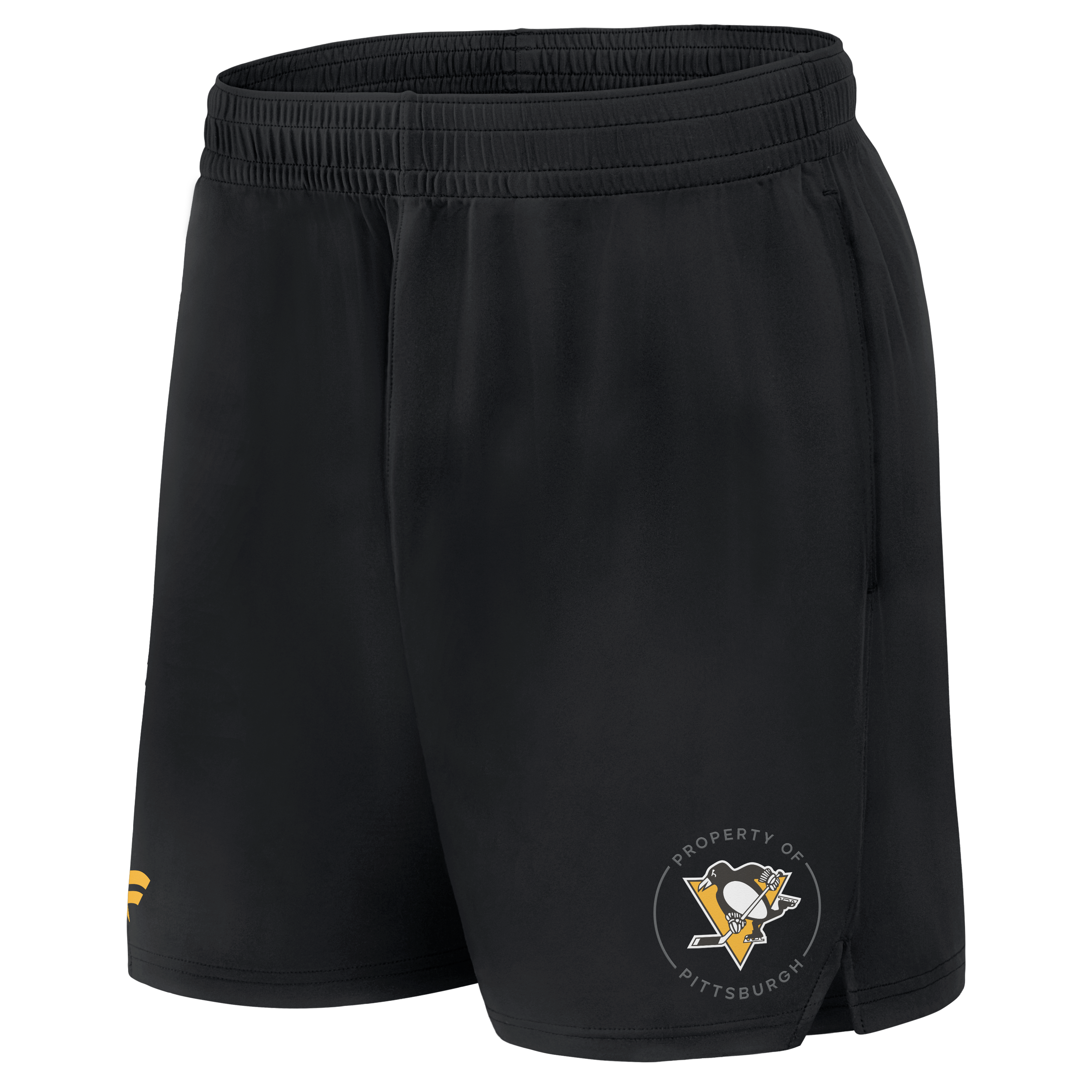 Short d'entraînement authentique professionnel noir des Penguins de Pittsburgh (Fanatics) pour homme
