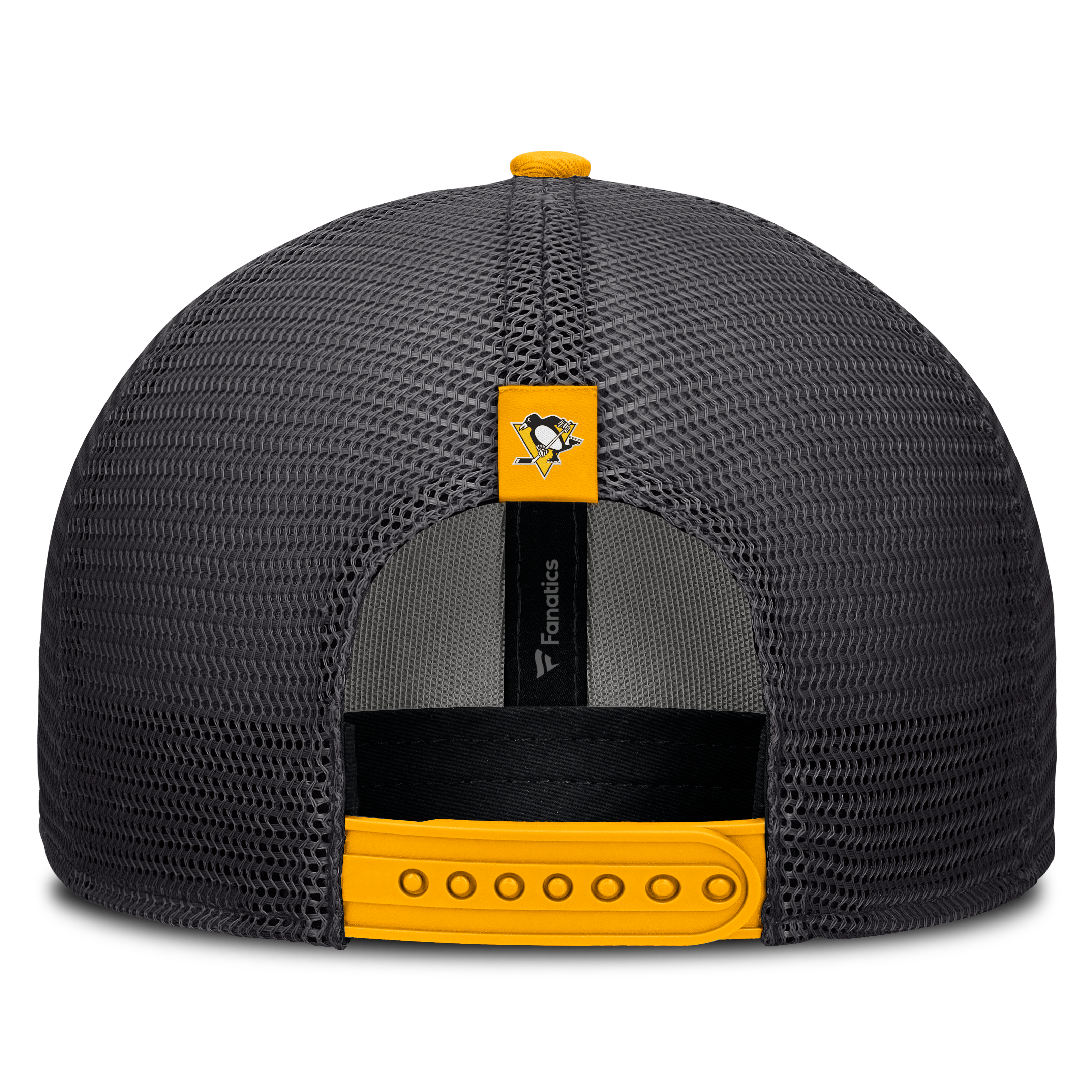 Men's Fanatics Black Pittsburgh Penguins Fundamental Limits Trucker Adjustable Hat