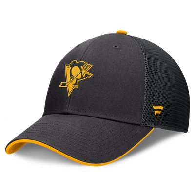 Pittsburgh Penguins Fanatics Fundamental Limits Trucker Adjustable Hat - Black