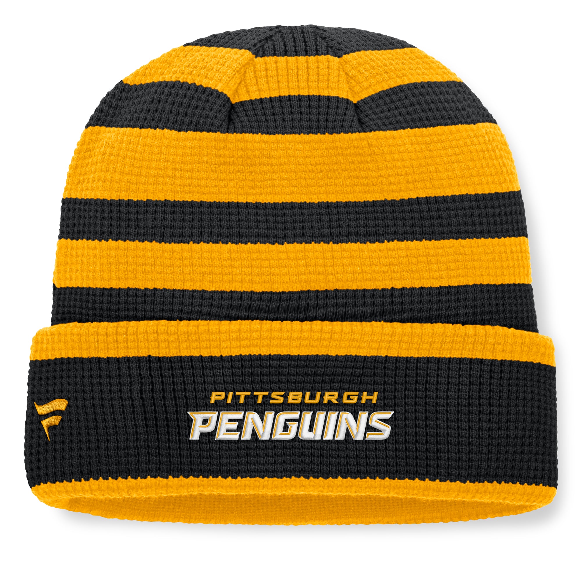 Bonnet à revers Fanatics noir et or Pittsburgh Penguins pour homme