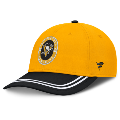 Pittsburgh Penguins Fanatics Fundamental Stretch Hat - Gold/Black