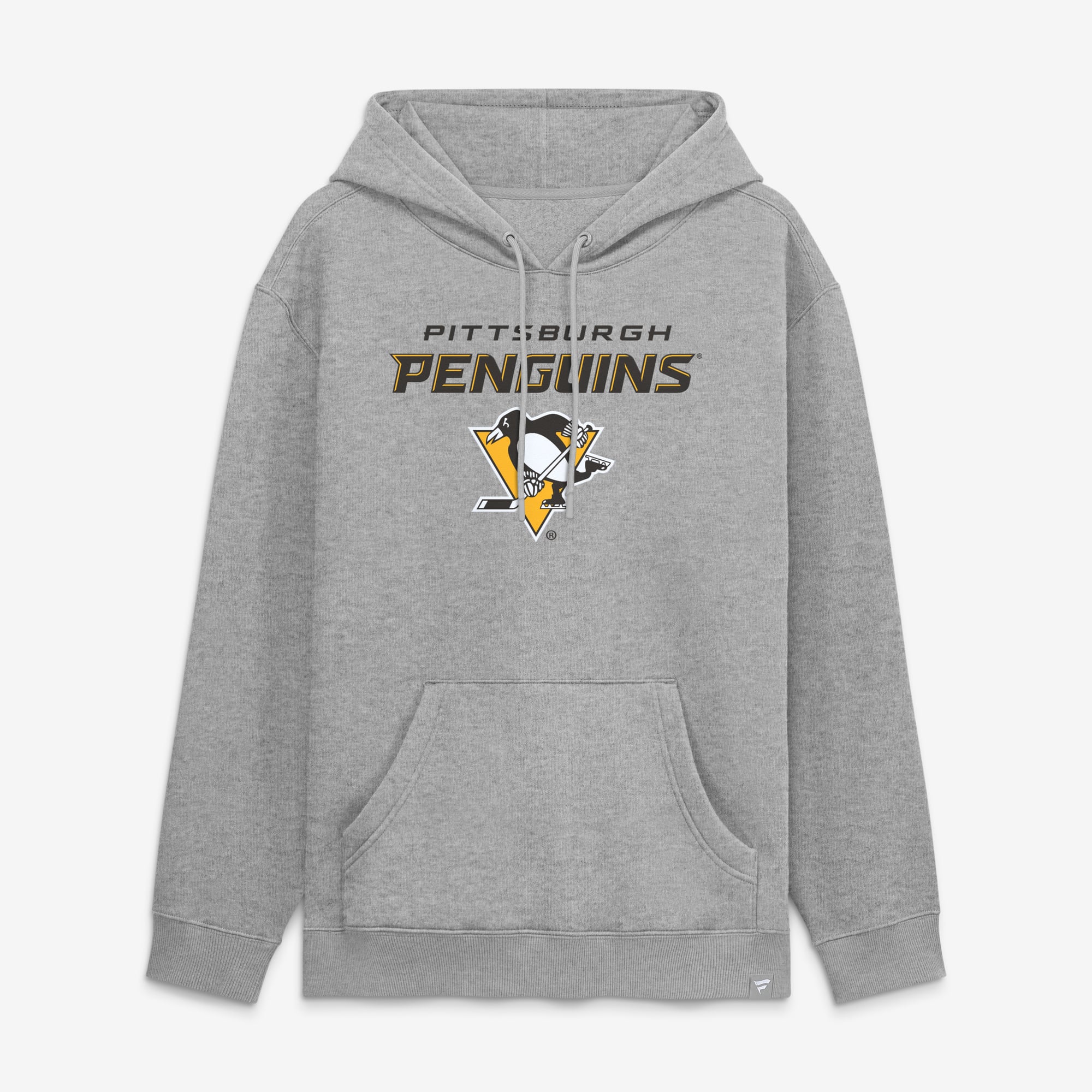 Sweat à capuche polaire domicile Pittsburgh Penguins gris chiné pour homme (Fanatics)