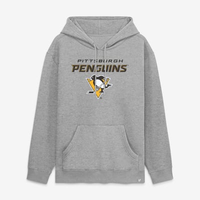 Pittsburgh Penguins Fanatics Home Fleece Hoodie - Heather Gray