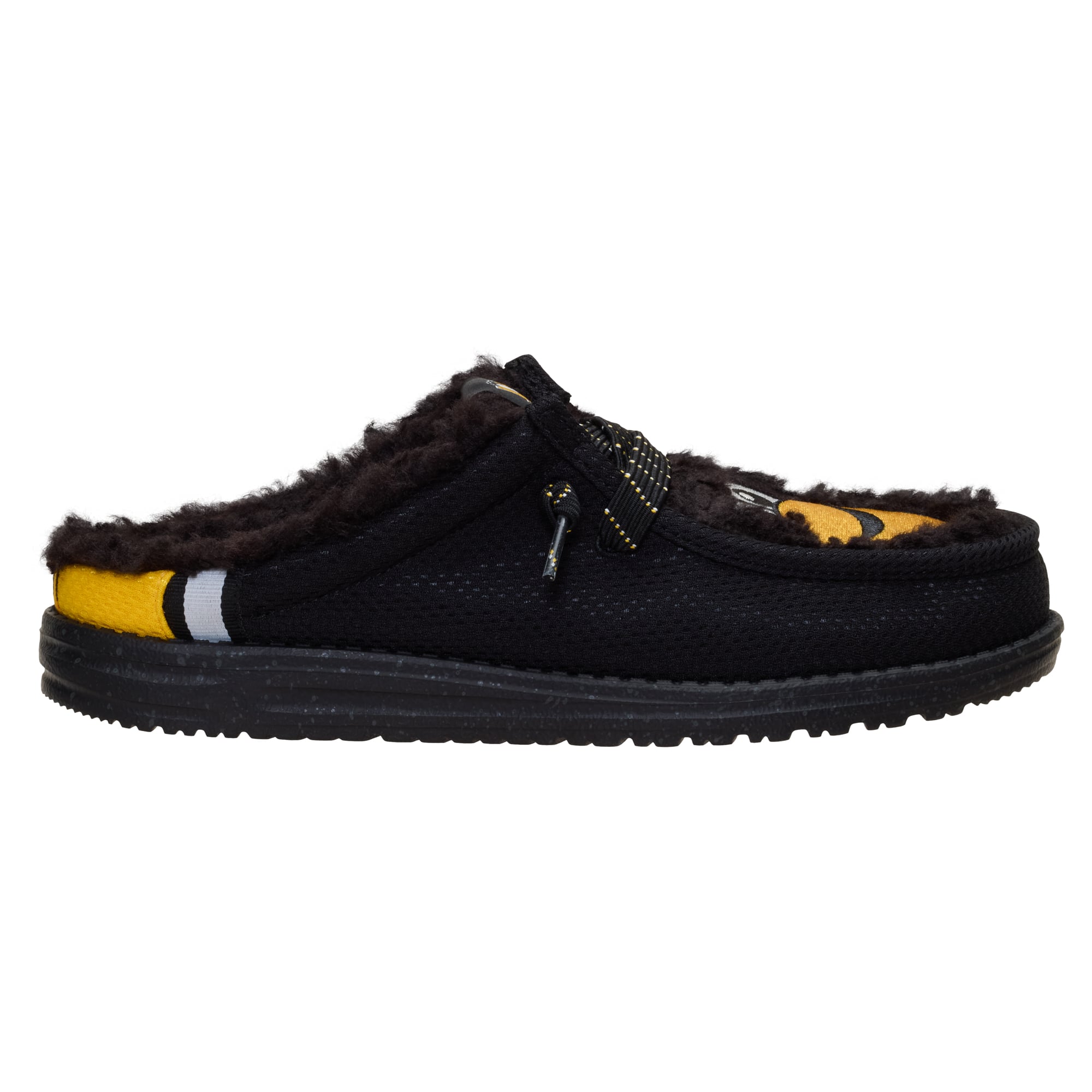 Men's Hey Dude Black Pittsburgh Penguins Wally Casual Slippers