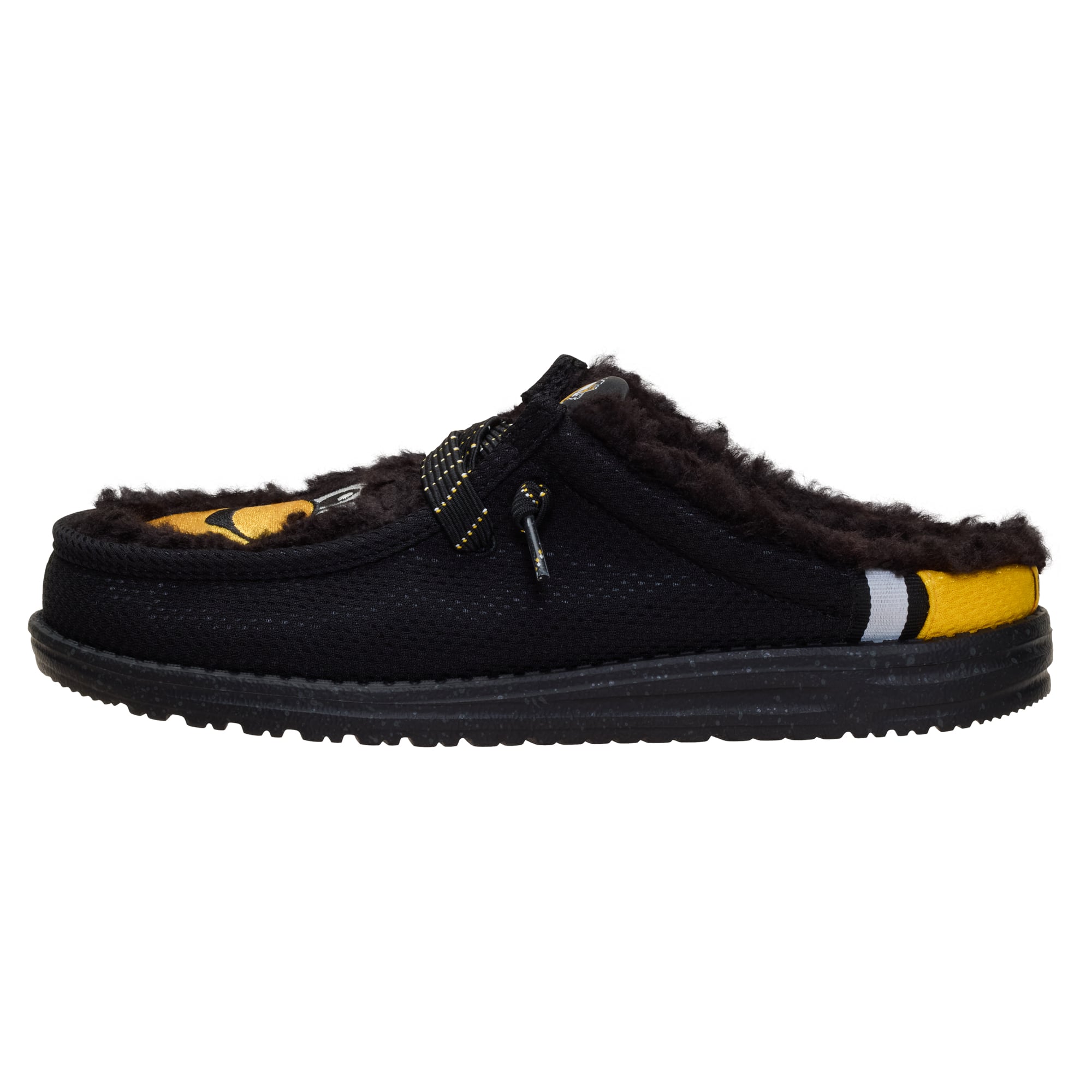 Men's Hey Dude Black Pittsburgh Penguins Wally Casual Slippers
