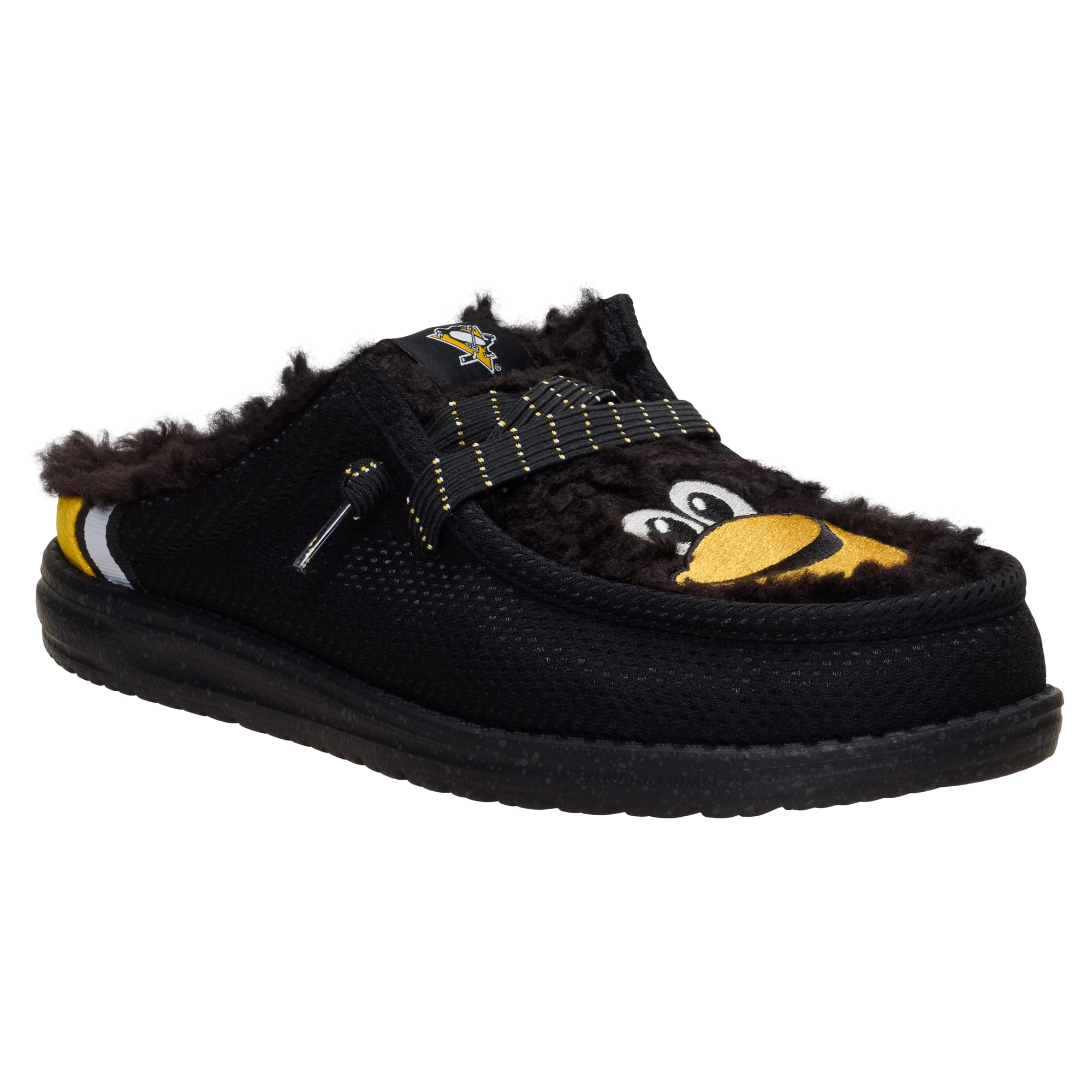 Men's Hey Dude Black Pittsburgh Penguins Wally Casual Slippers