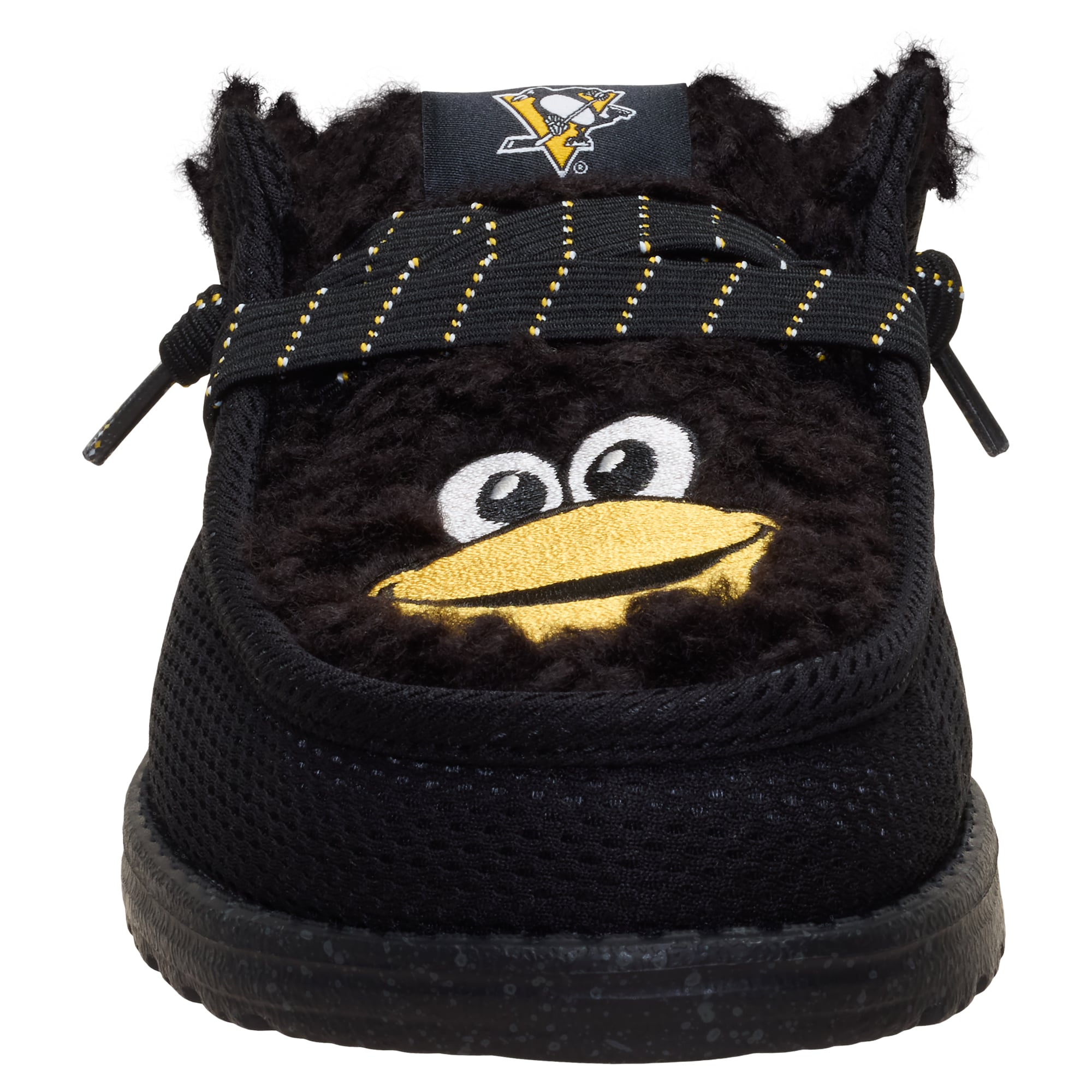 Men's Hey Dude Black Pittsburgh Penguins Wally Casual Slippers