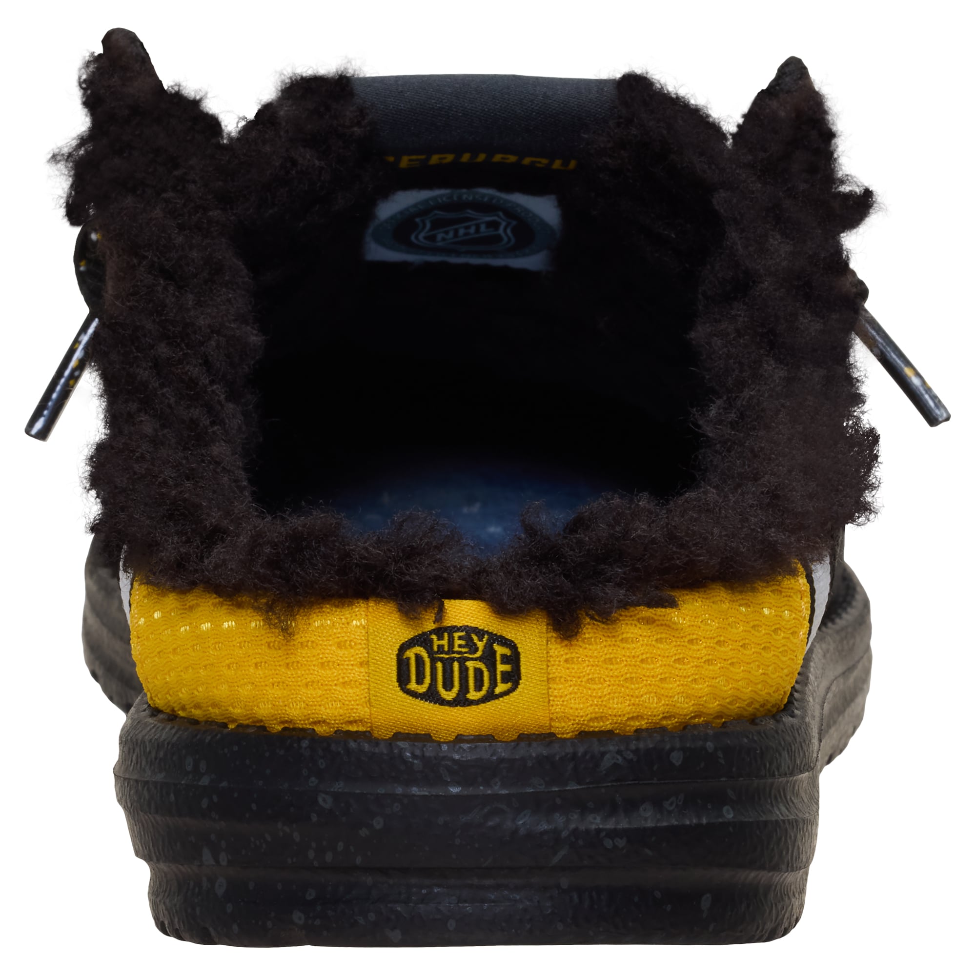Men's Hey Dude Black Pittsburgh Penguins Wally Casual Slippers