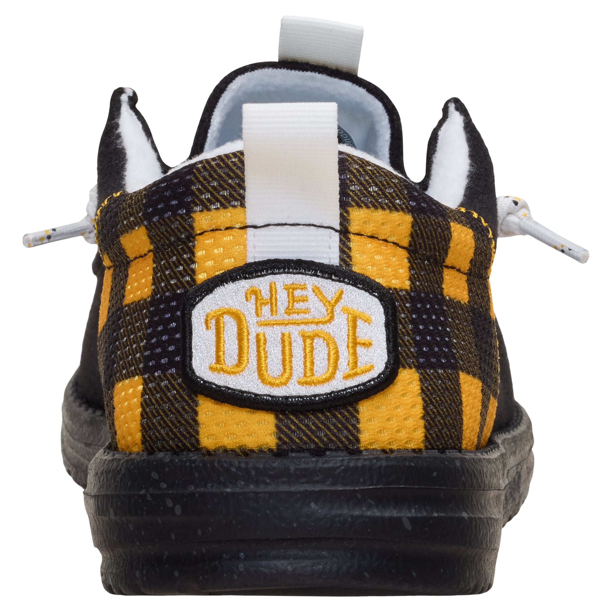 Men's Hey Dude Black Pittsburgh Penguins Wally Funk Casual Slip-On Shoes