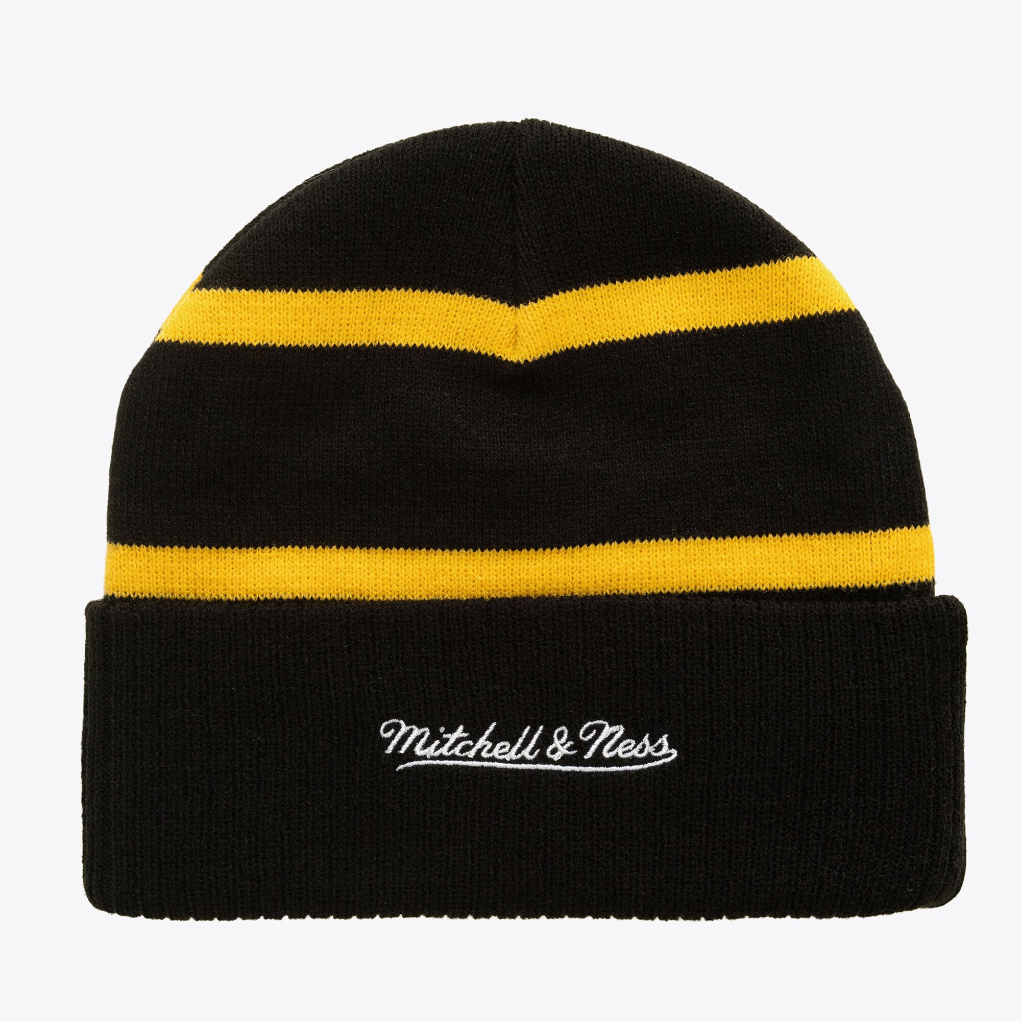 Men's Mitchell & Ness Black Pittsburgh Penguins Head Coach Cuffed Knit Hat