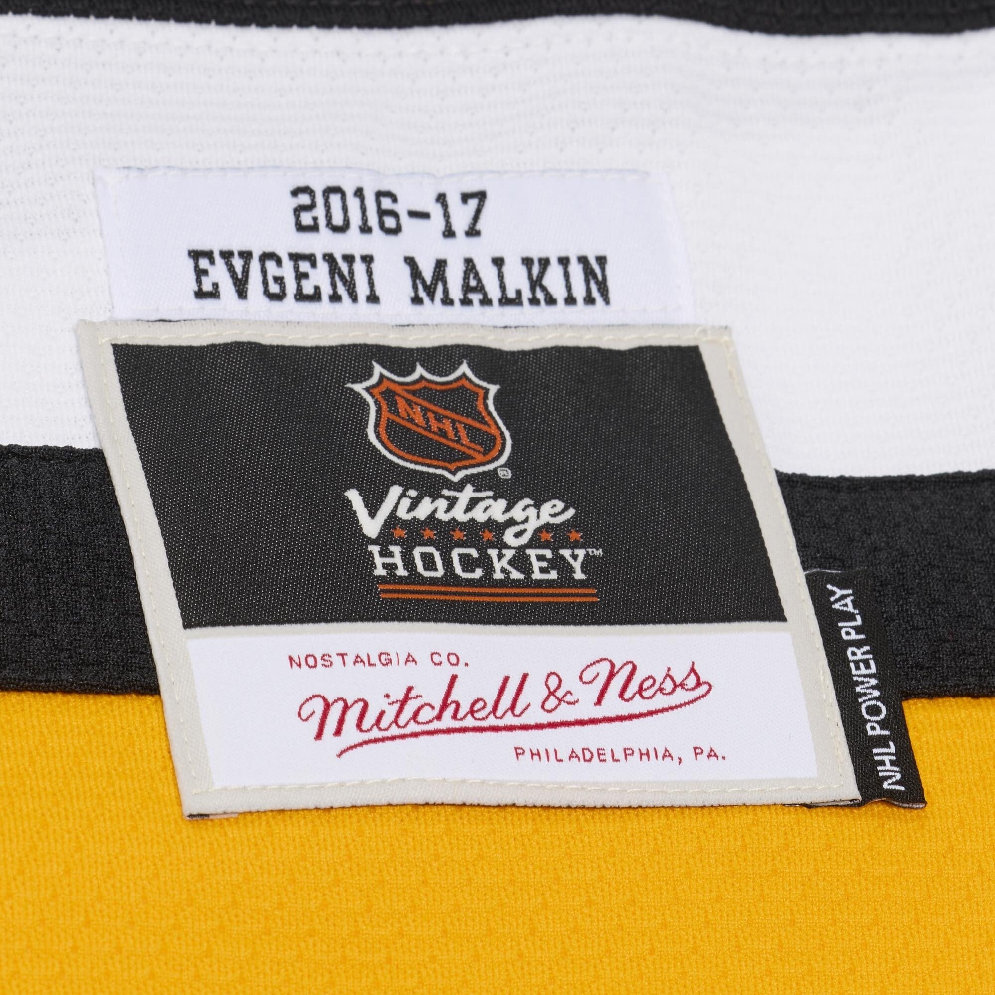 Men's Mitchell & Ness Evgeni Malkin Black Pittsburgh Penguins 2016/17 Power Play Jersey