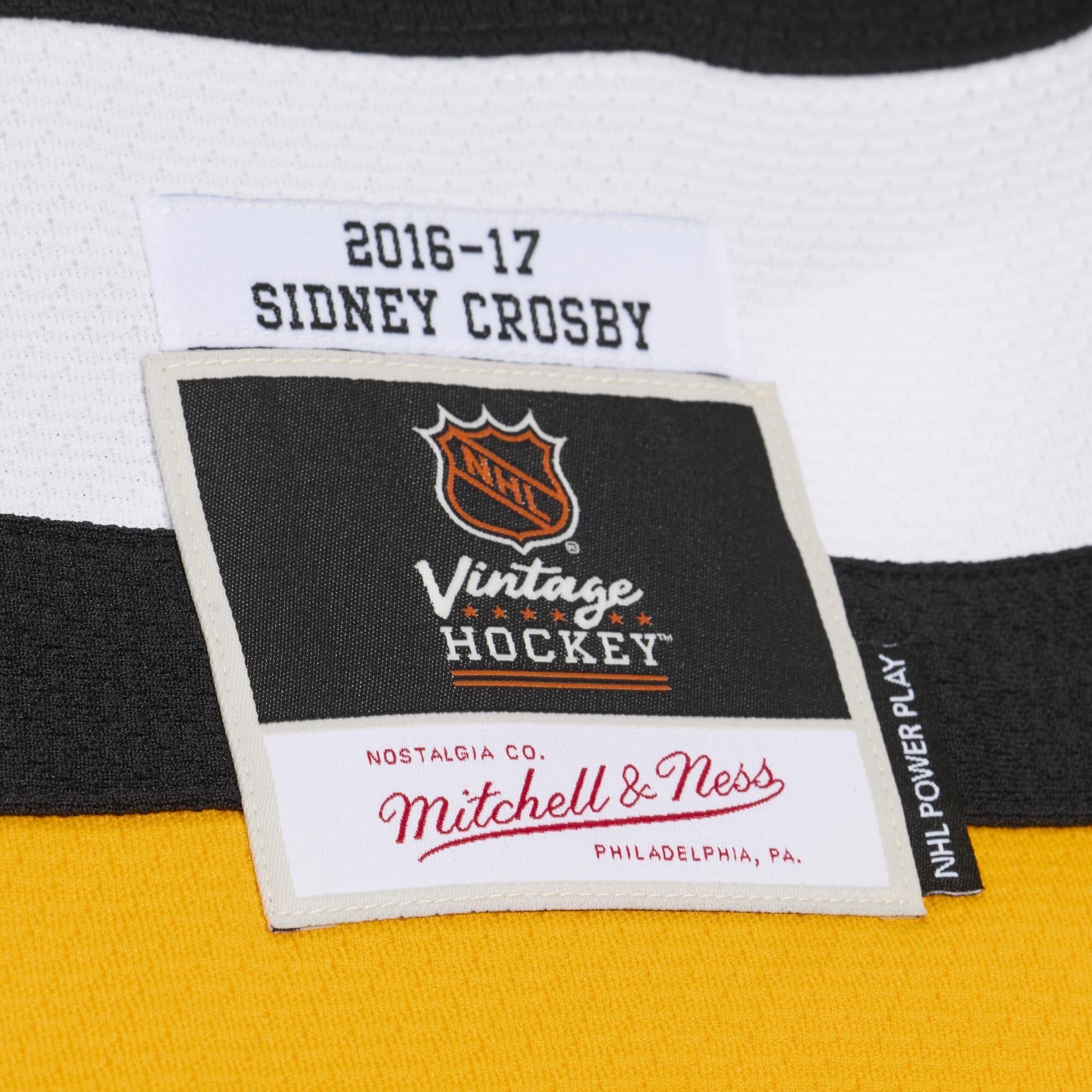 Men's Mitchell & Ness Sidney Crosby Black Pittsburgh Penguins 2016/17 Power Play Jersey